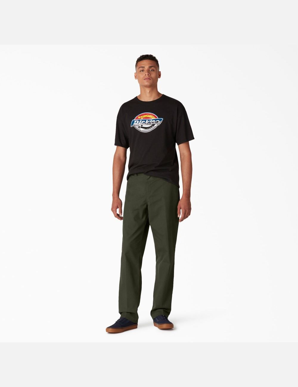 Olive Green Dickies Slim Fit Skateboarding Pants | 750RCSXYN