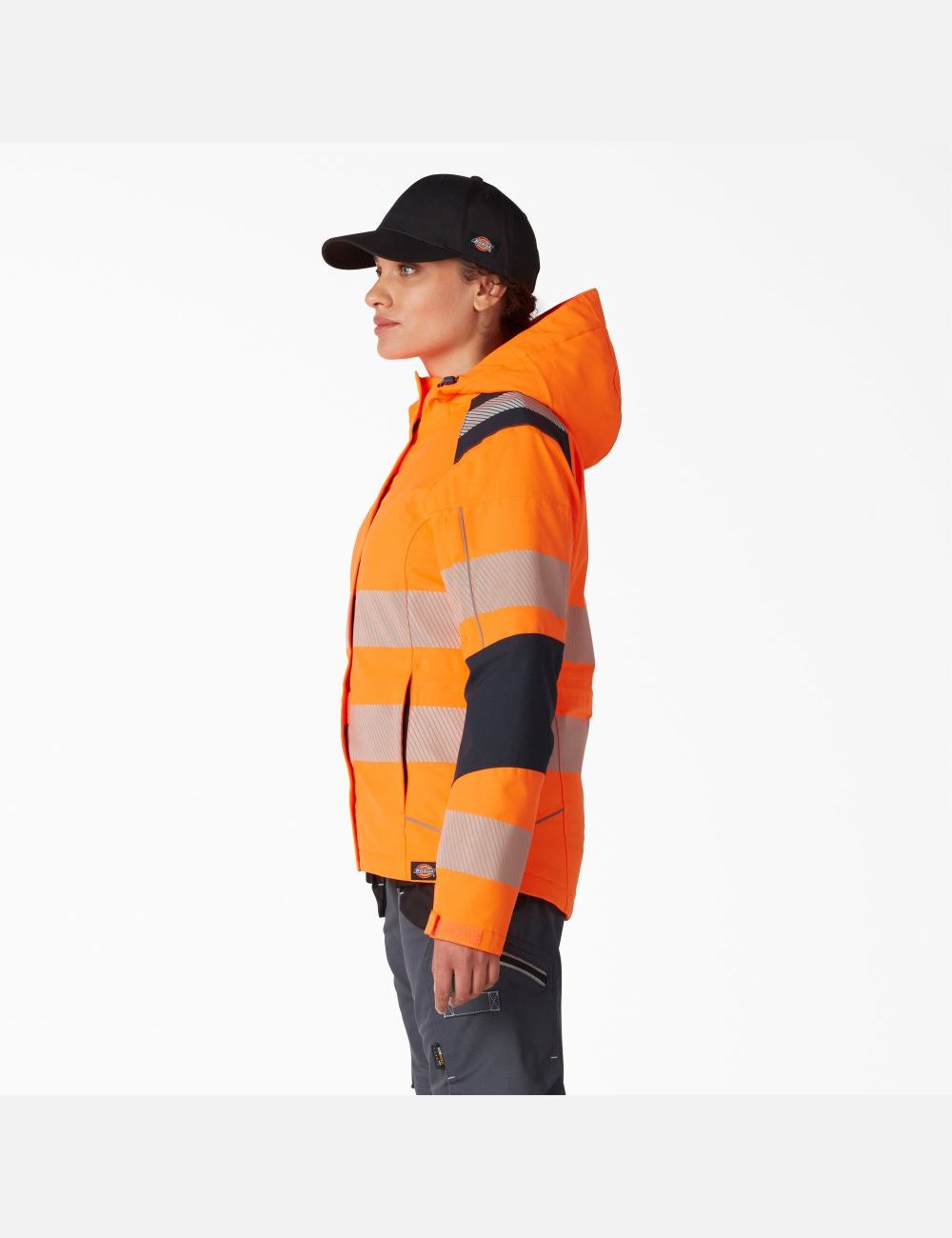 Orange Dickies Hi Vis Insulated Performance Coats & Jackets | 218BSNVIA