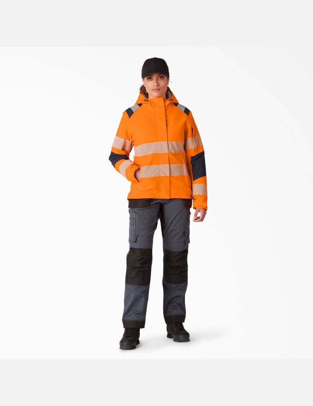 Orange Dickies Hi Vis Insulated Performance Coats & Jackets | 218BSNVIA