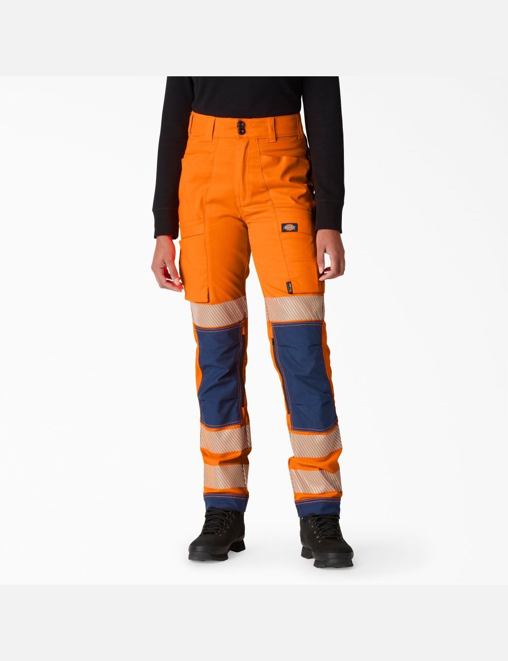 Orange Dickies Hi Vis Performance Work Pants | 682RAOUQS