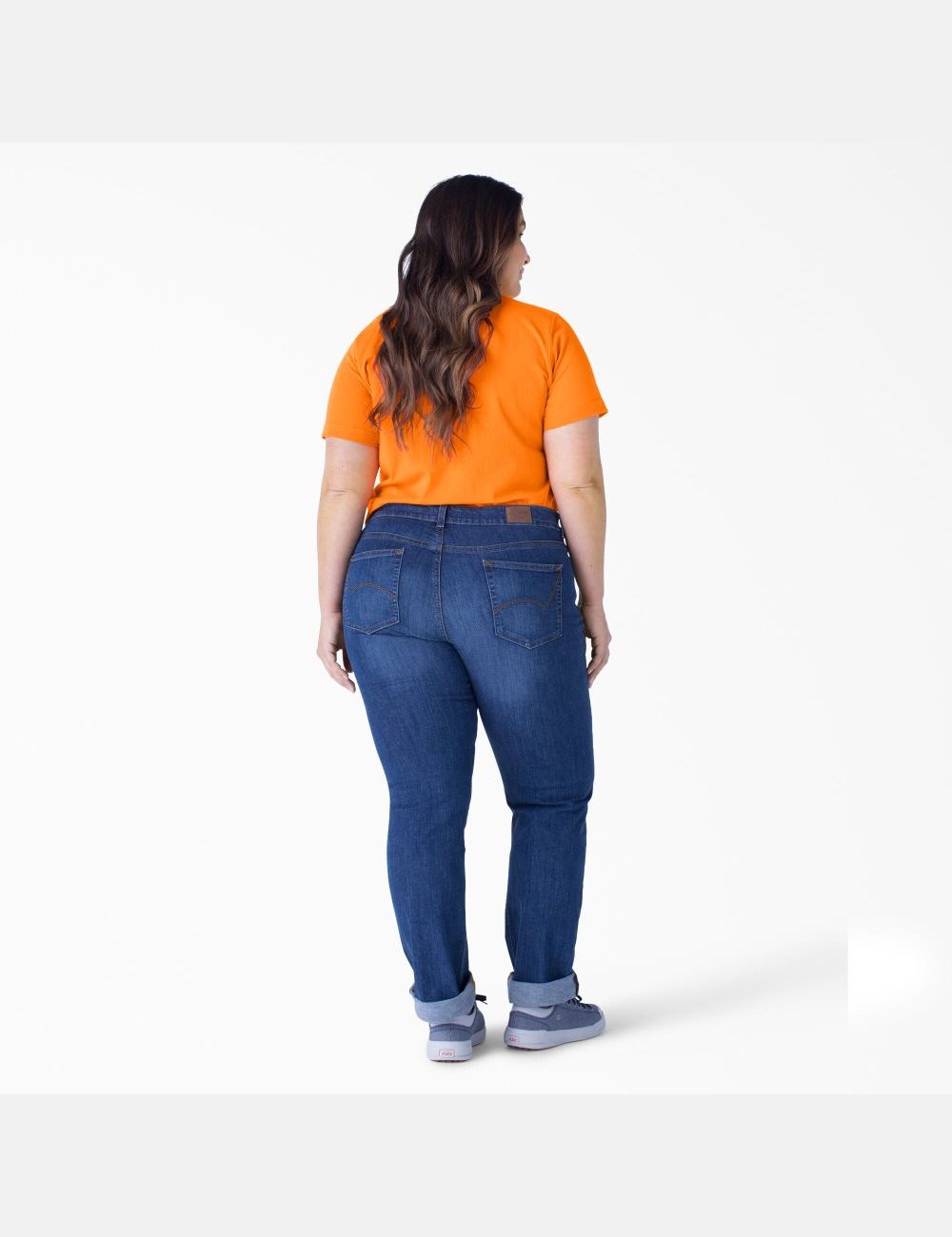 Orange Dickies Plus Heavyweight Short Sleeve T-Shirts | 725RSFQLA