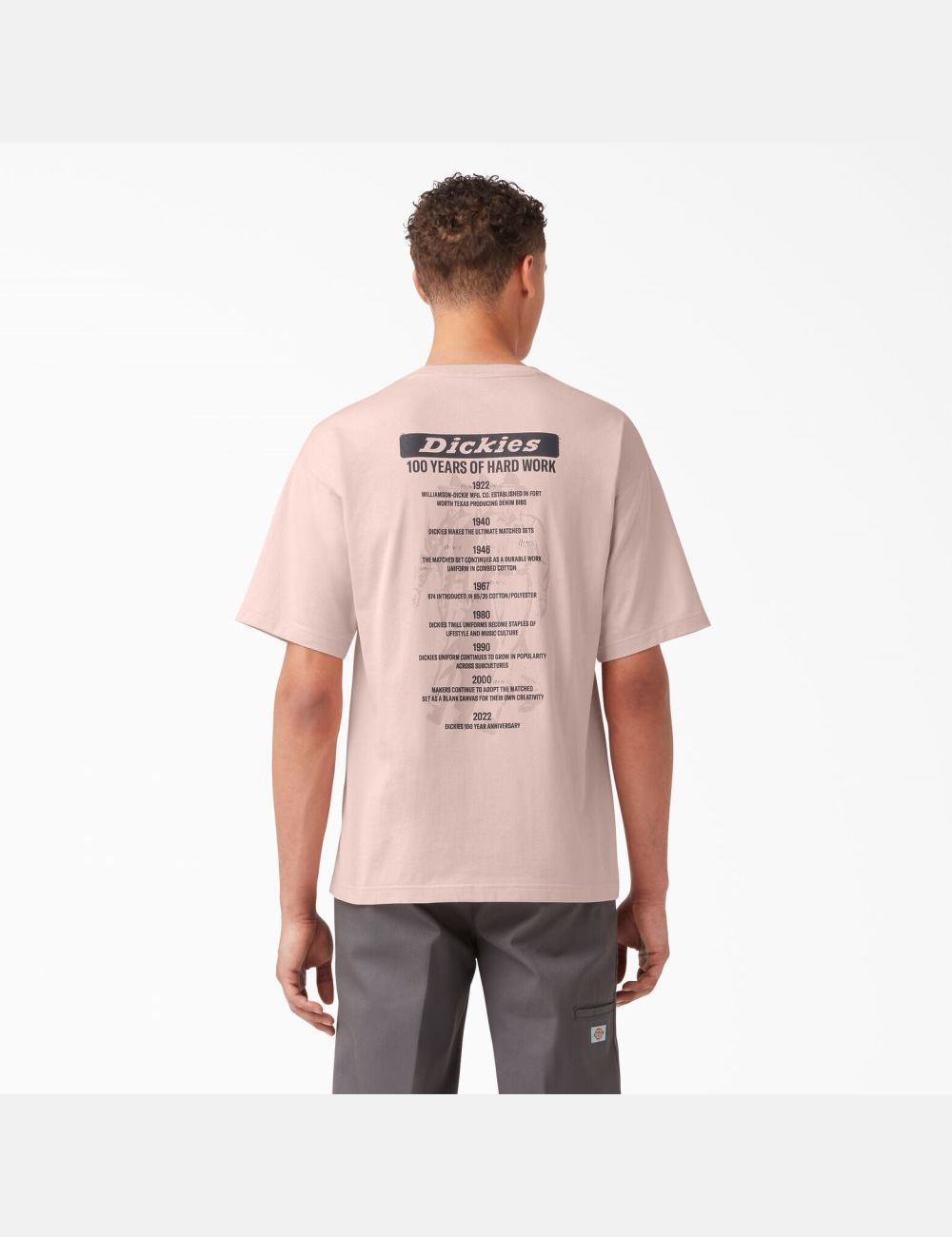 Peach Whip Dickies 100 Year Milestone Graphic T-Shirts | 083DKYHTS