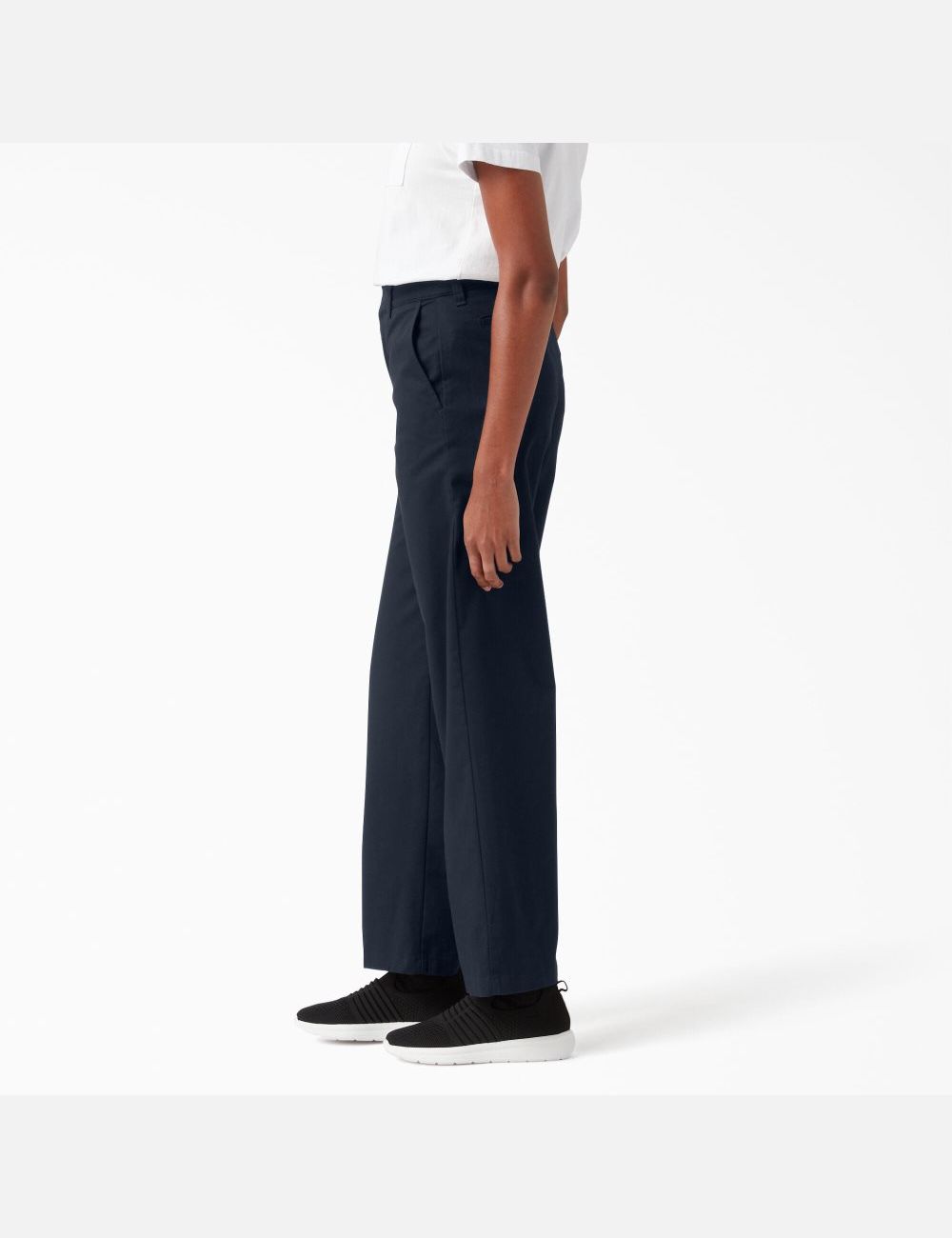 RDark Navy Dickies High Rise Wide Leg Twill Pants | 108SKNCJX