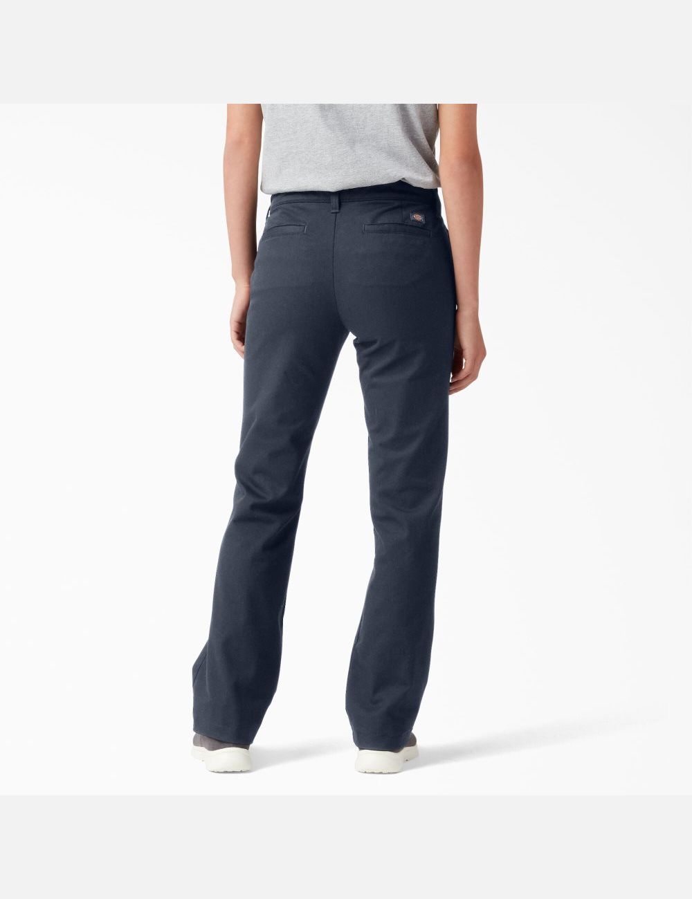 RDark Navy Dickies Slim Bootcut Twill Pants | 605DIYLFV