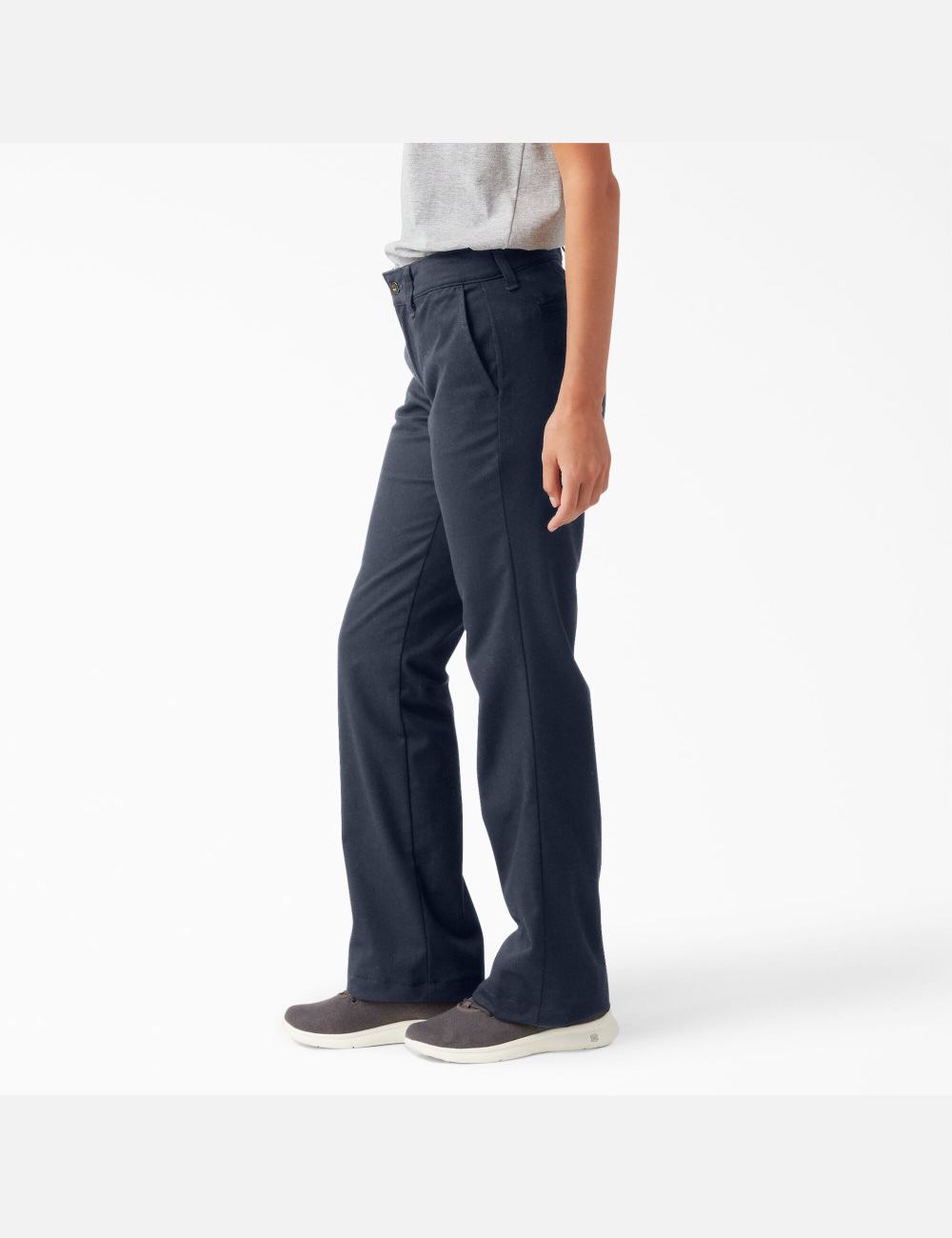 RDark Navy Dickies Slim Bootcut Twill Pants | 605DIYLFV