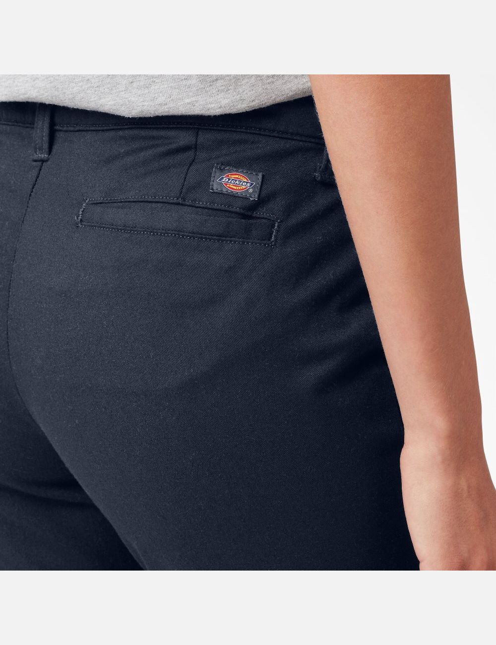 RDark Navy Dickies Slim Bootcut Twill Pants | 605DIYLFV