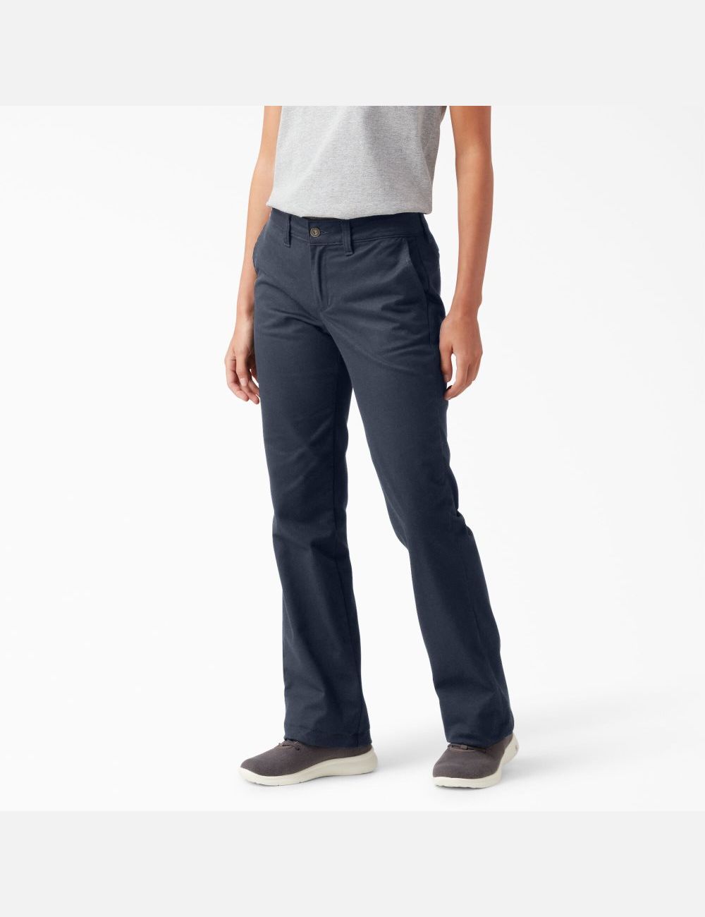 RDark Navy Dickies Slim Bootcut Twill Pants | 605DIYLFV