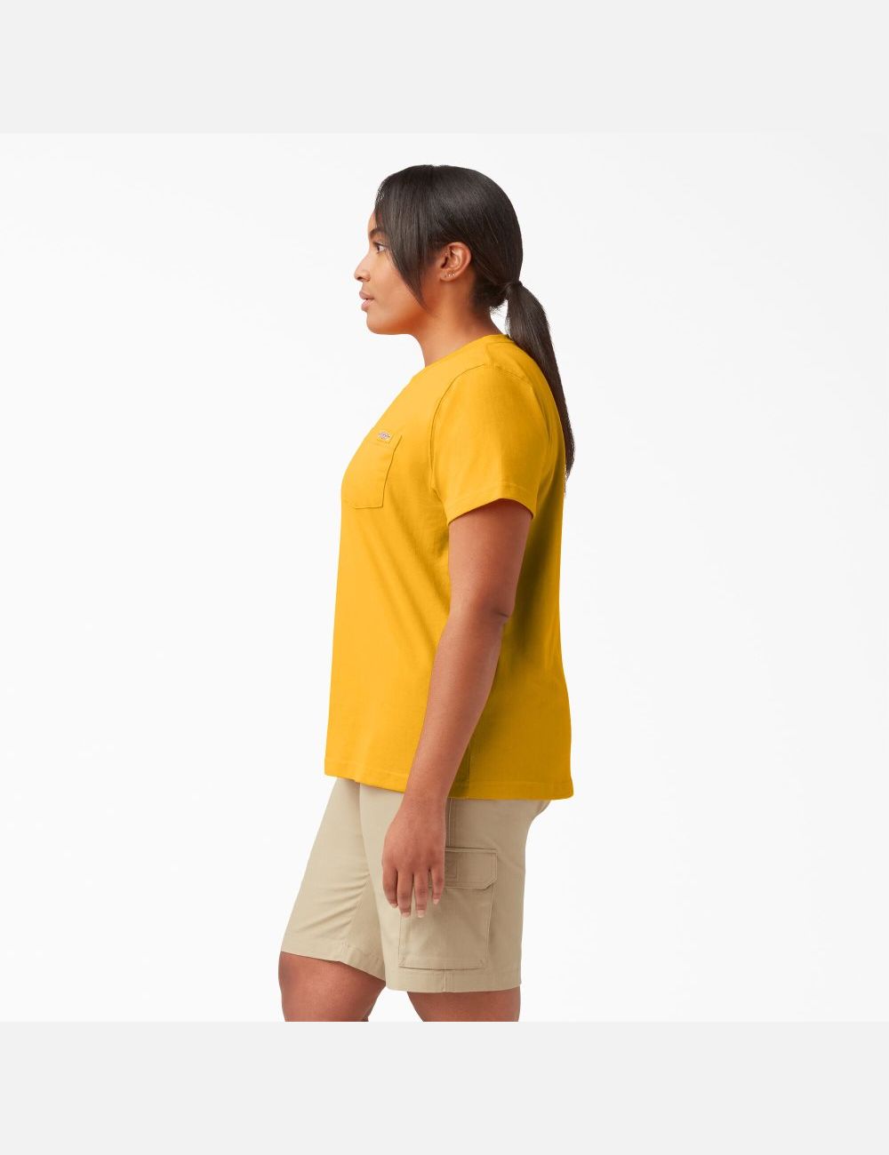 Radiant Yellow Dickies Plus Heavyweight Short Sleeve T-Shirts | 053CXUMVP