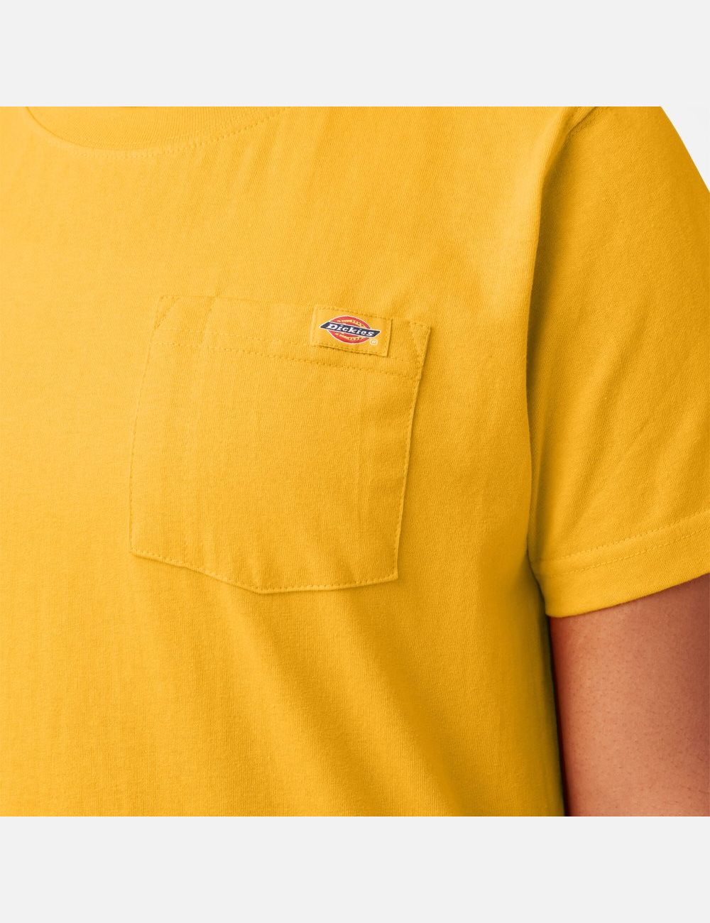 Radiant Yellow Dickies Plus Heavyweight Short Sleeve T-Shirts | 053CXUMVP