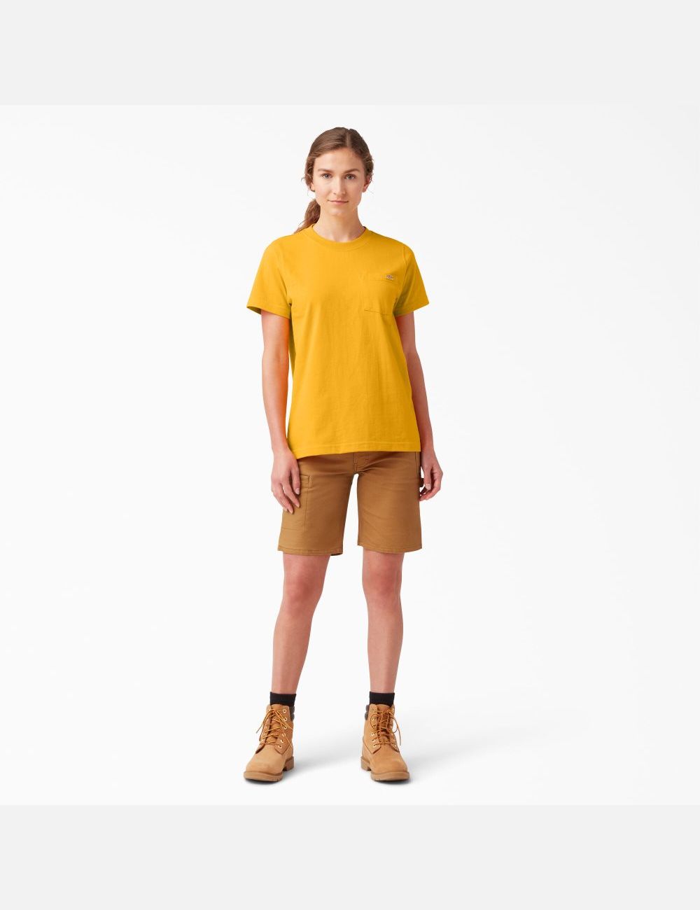 Radiant Yellow Dickies Short Sleeve Heavyweight T-Shirts | 478UYGTOH