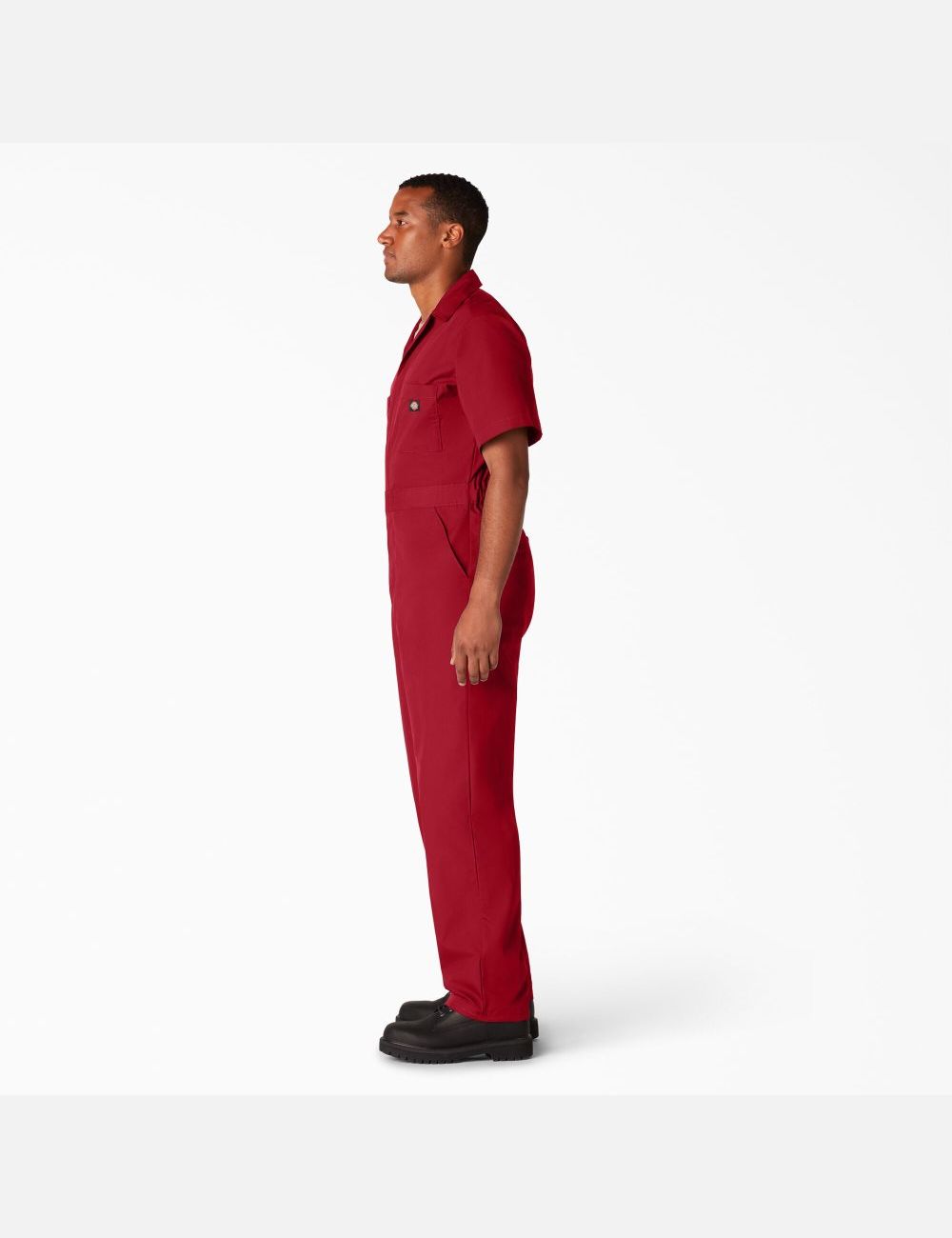 Red Dickies Short Sleeve Coveralls | 925RQKFAO