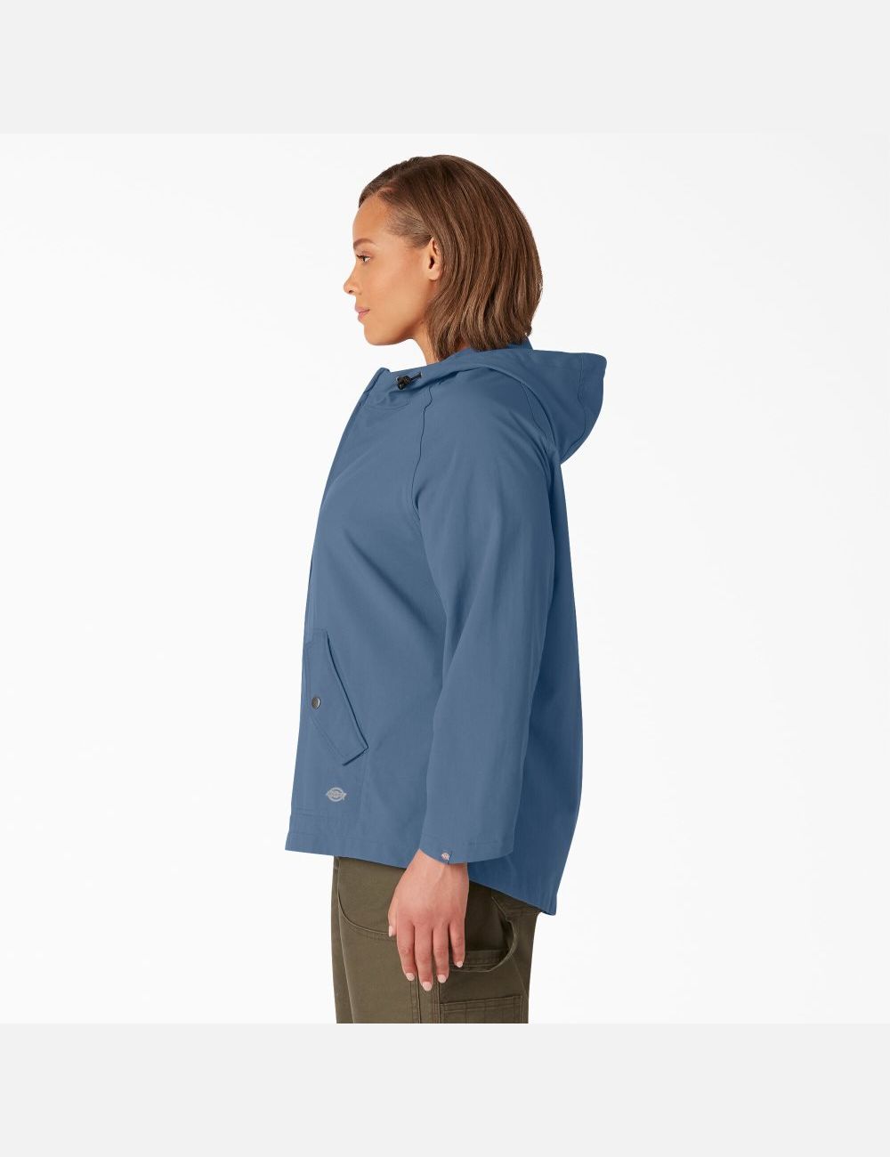 Retro Indigo Dickies Plus Performance Hooded Coats & Jackets | 876QCEZGA