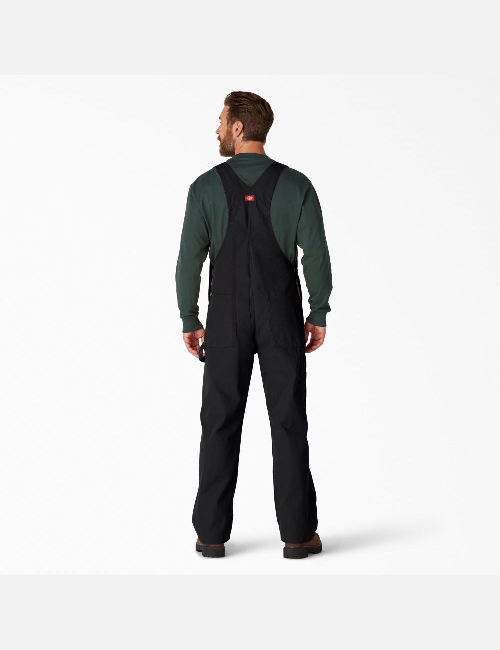 Rinsed Black Dickies Classic Coveralls & Overalls | 395QYLTWH