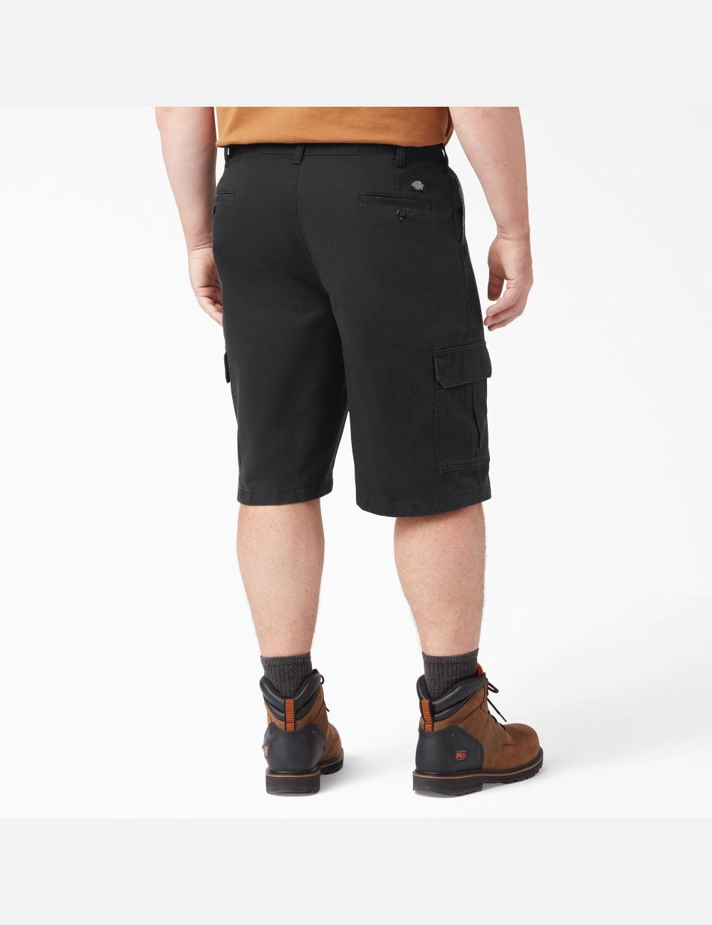 Rinsed Black Dickies Loose Fit Shorts | 321ZOVFBD