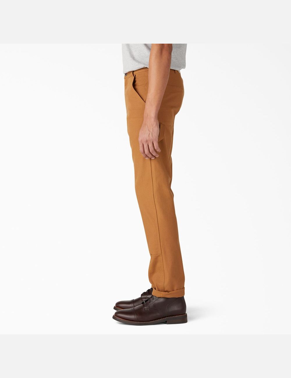 Rinsed Brown Duck Dickies 1922 Double Knee Pants | 215RFWOAU