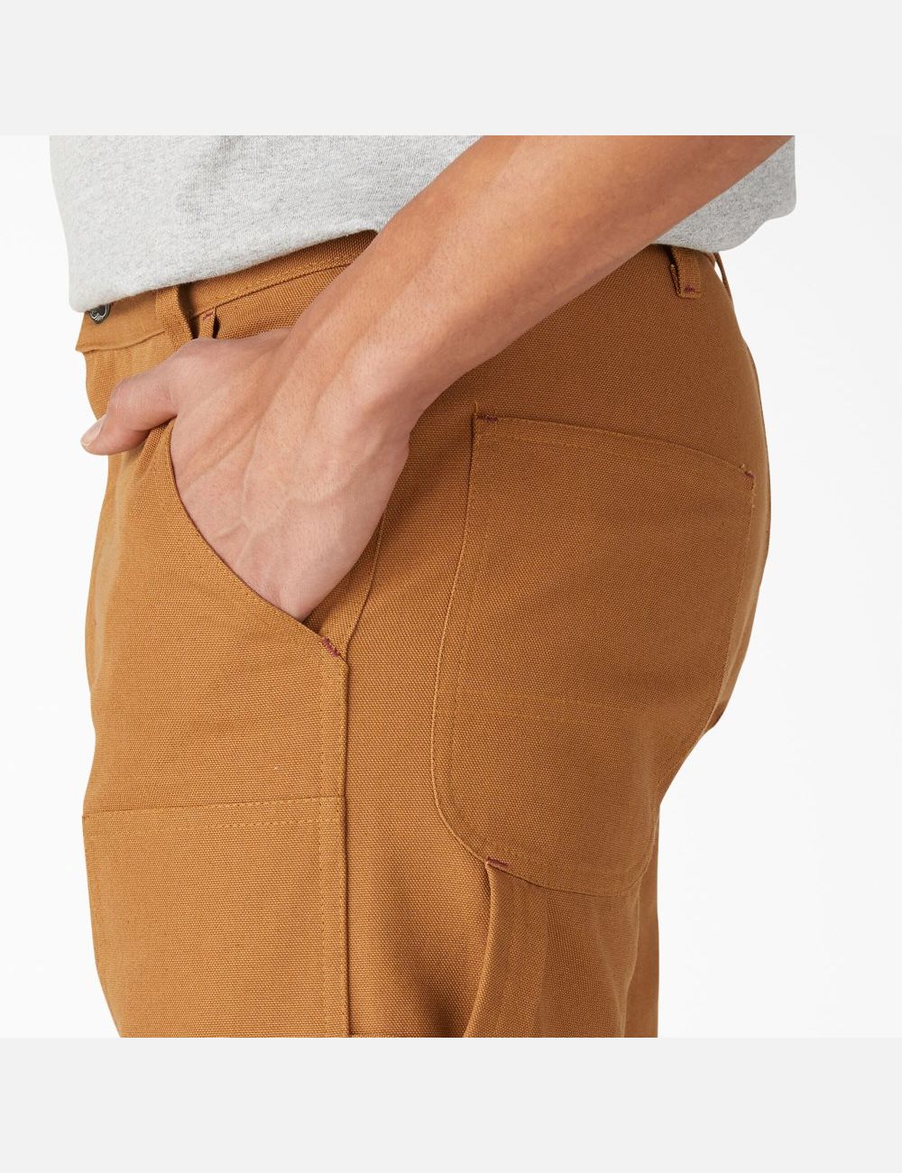 Rinsed Brown Duck Dickies 1922 Double Knee Pants | 215RFWOAU