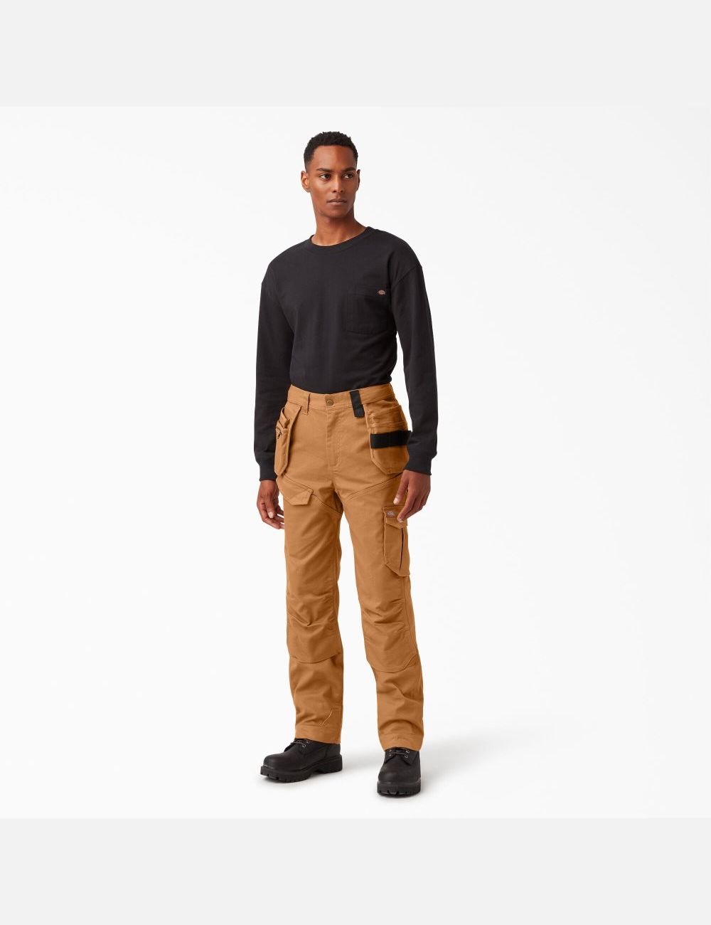 Rinsed Brown Duck Dickies 365 Tech Duck Cargo Pants | 752ZFTCRB