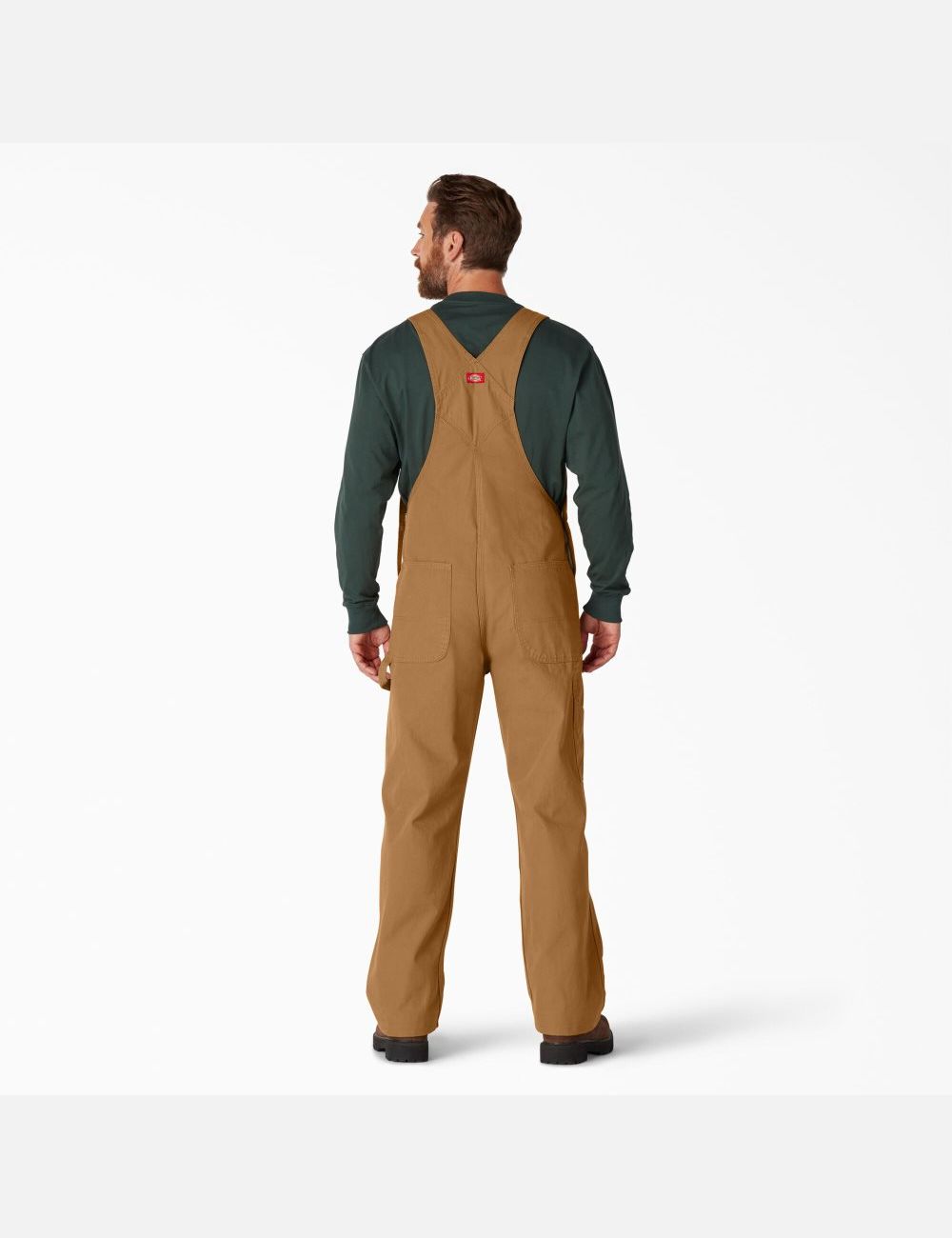 Rinsed Brown Duck Dickies Classic Coveralls & Overalls | 485OUDLVS