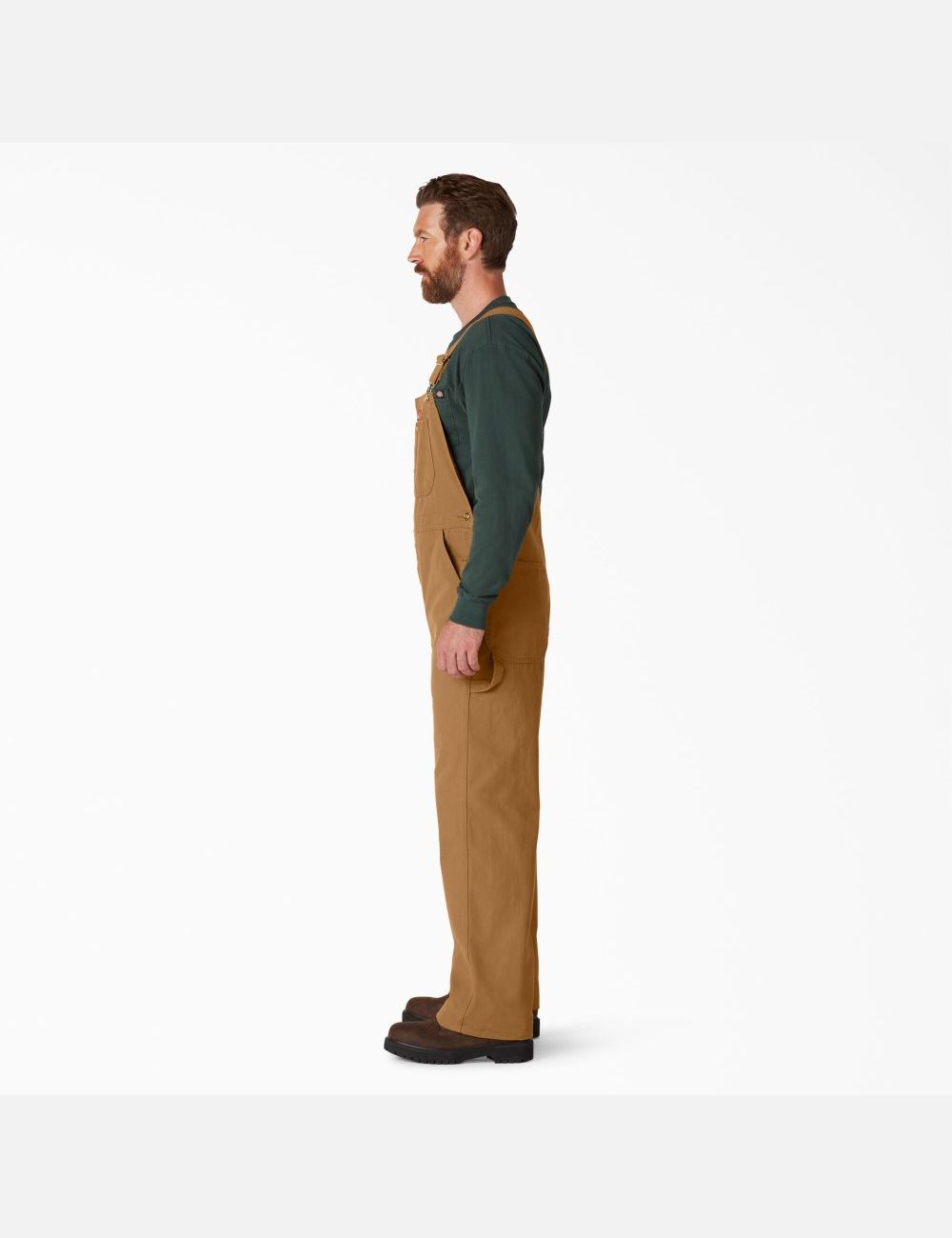 Rinsed Brown Duck Dickies Classic Coveralls & Overalls | 485OUDLVS