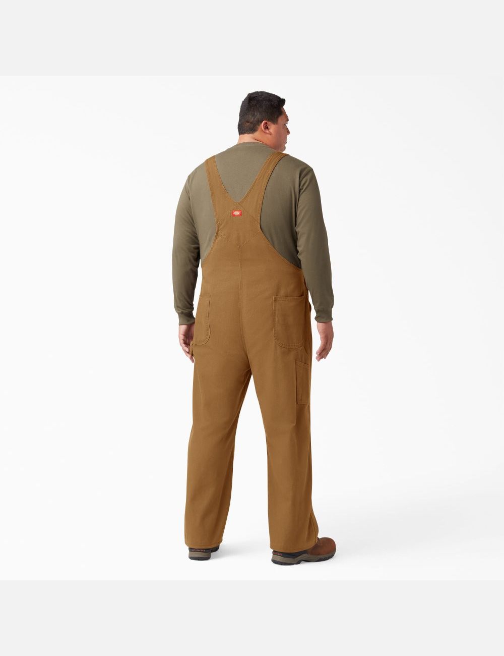 Rinsed Brown Duck Dickies Classic Coveralls & Overalls | 485OUDLVS