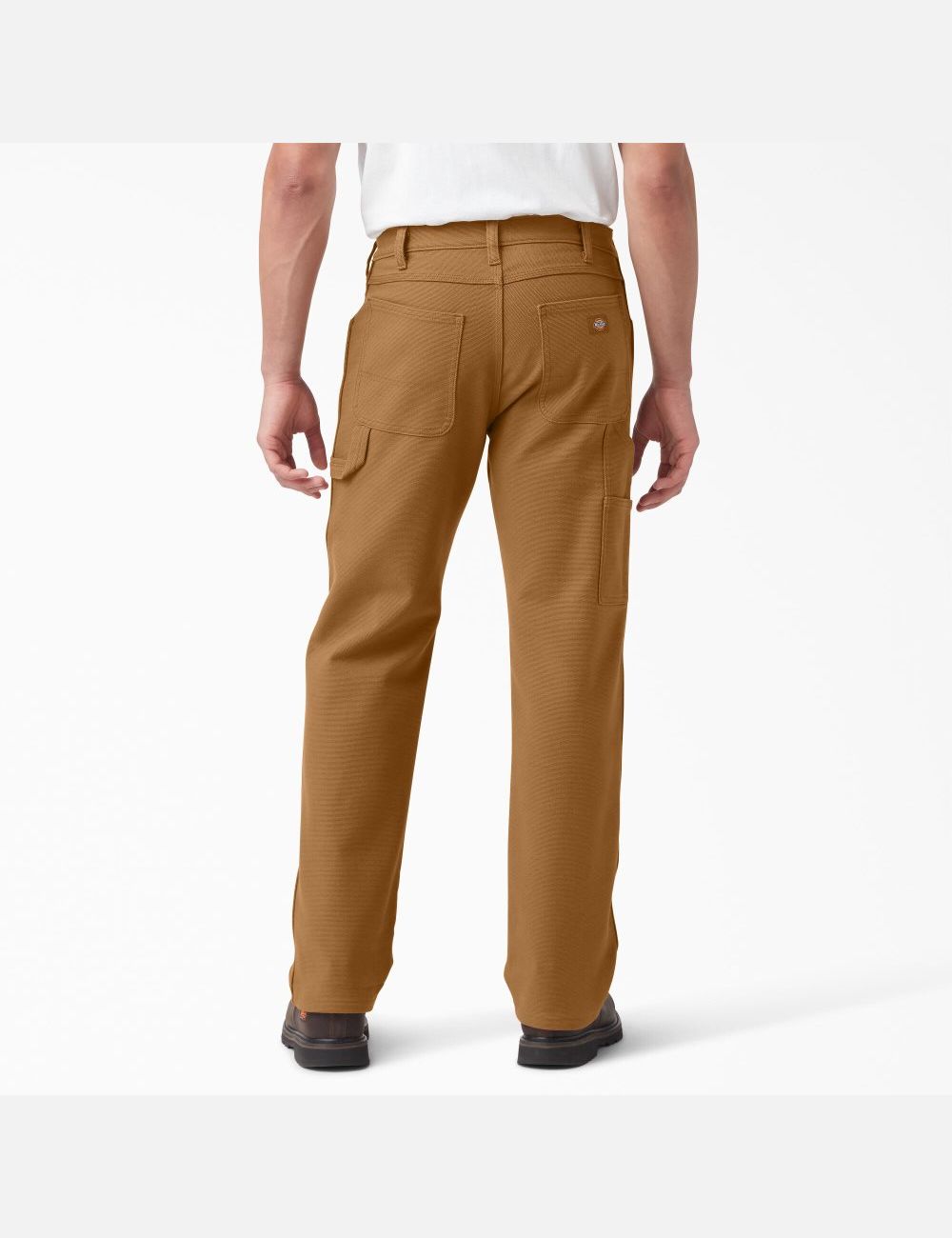 Rinsed Brown Duck Dickies Warming Duck Utility Carpenter Pants | 895HTKZSC