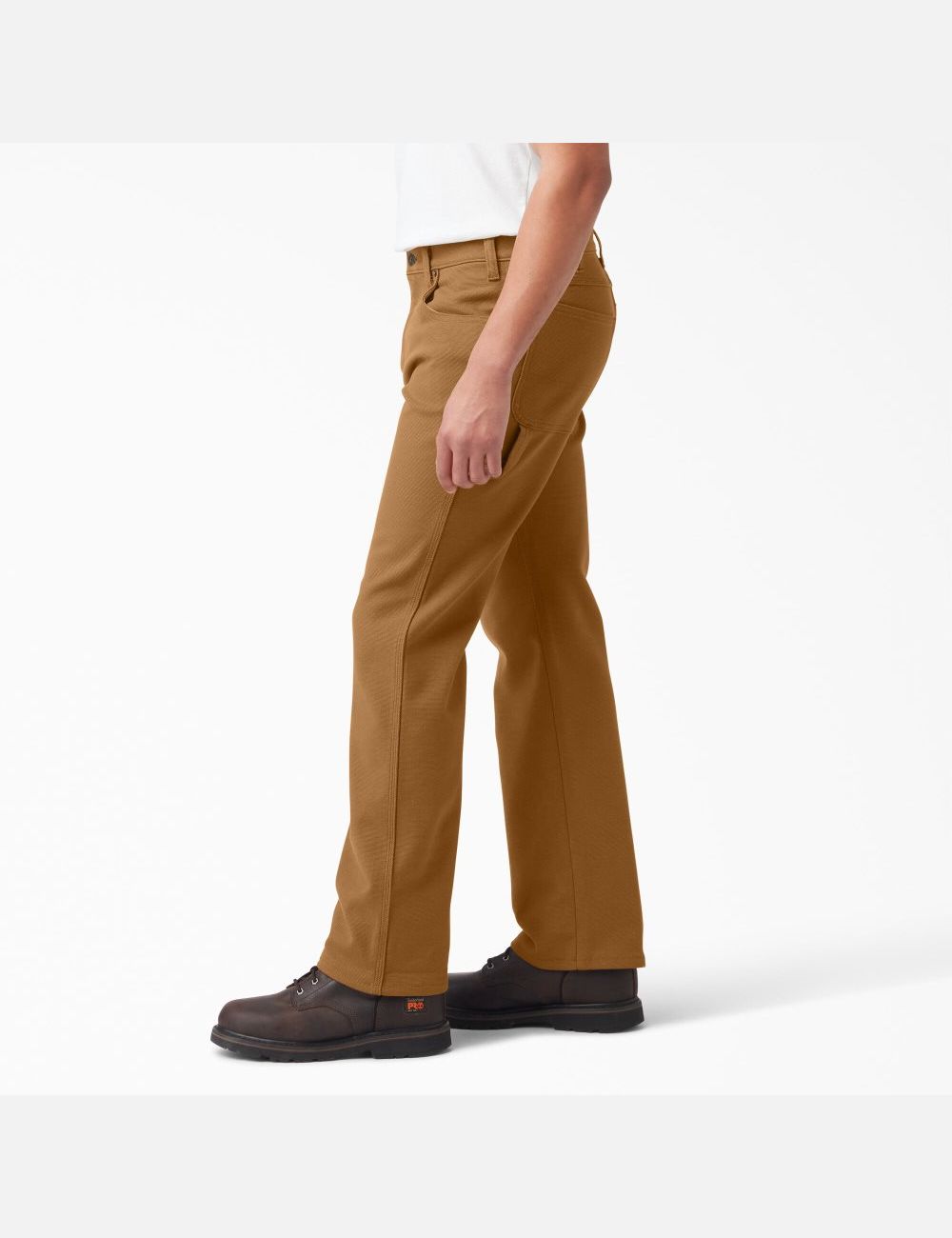 Rinsed Brown Duck Dickies Warming Duck Utility Carpenter Pants | 895HTKZSC