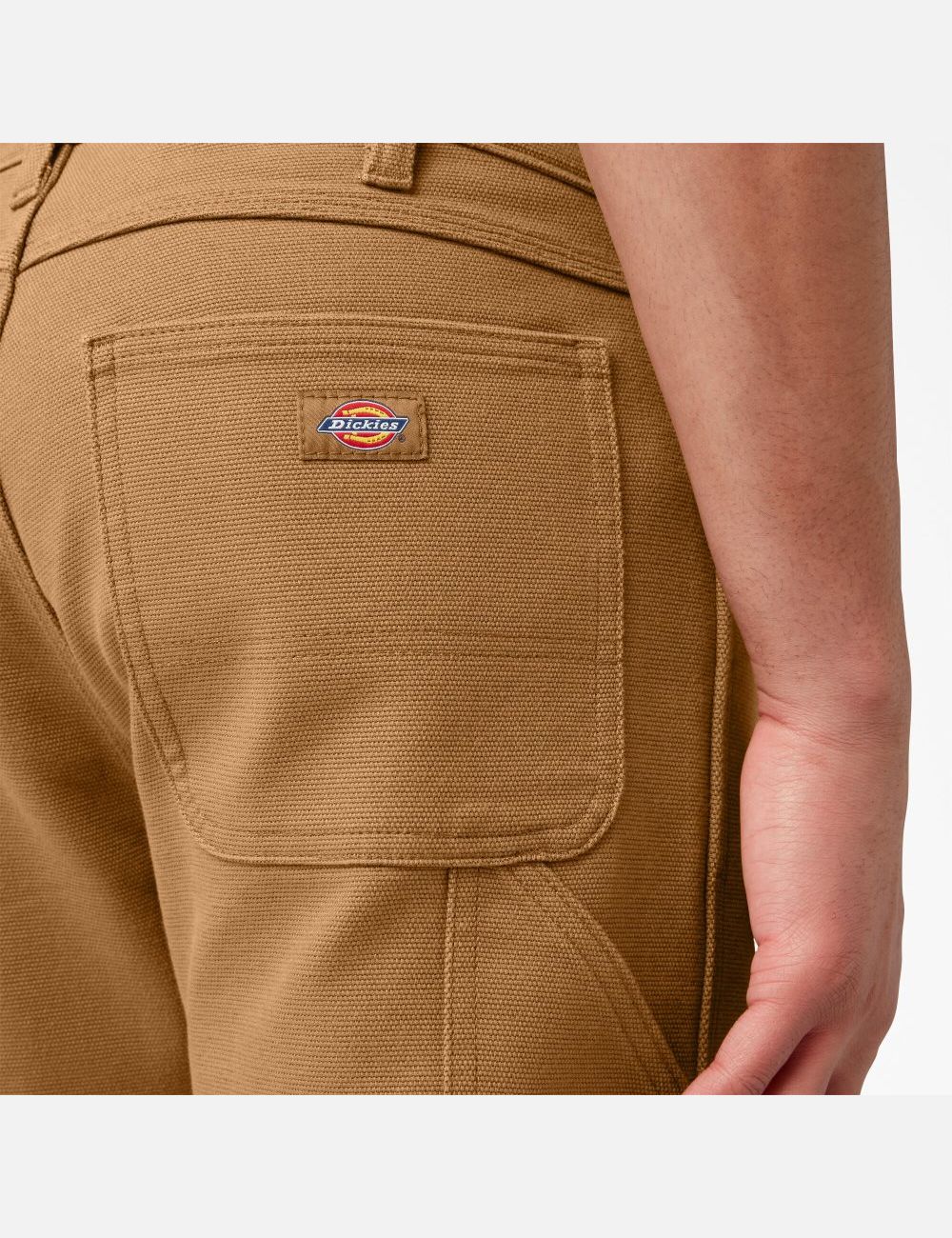 Rinsed Brown Duck Dickies Warming Duck Utility Carpenter Pants | 895HTKZSC