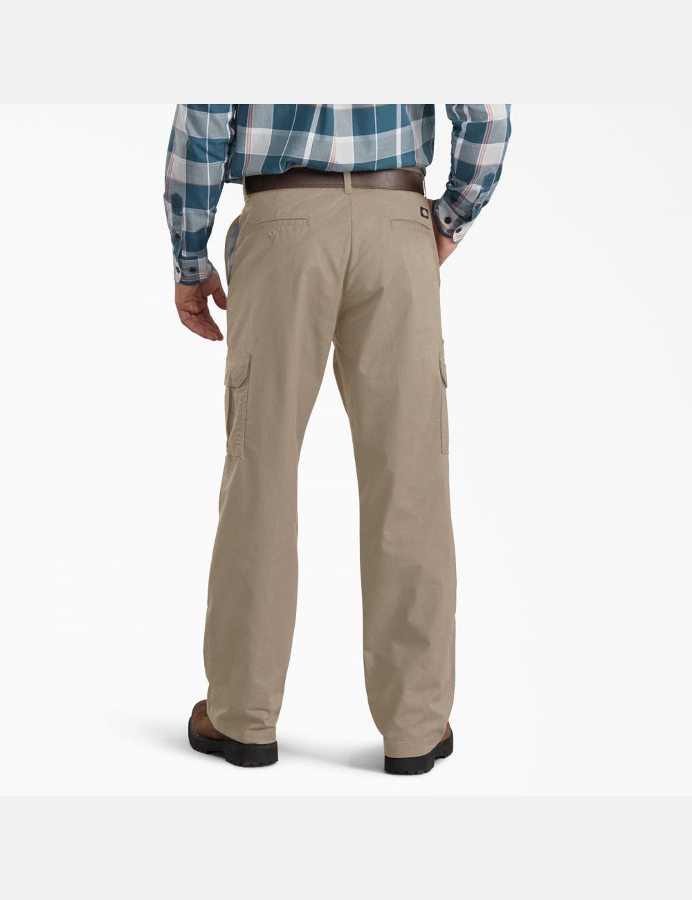 Rinsed Desert Sand Dickies Regular Fit Ripstop Cargo Pants | 134MQFXOR