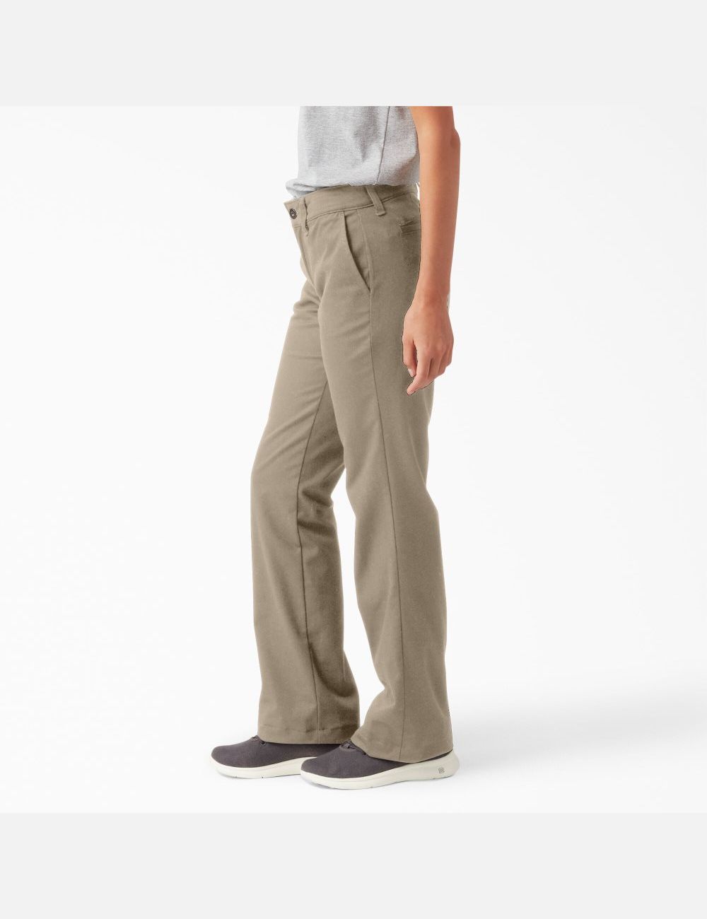 Rinsed Desert Sand Dickies Slim Bootcut Twill Pants | 095ALBUHS