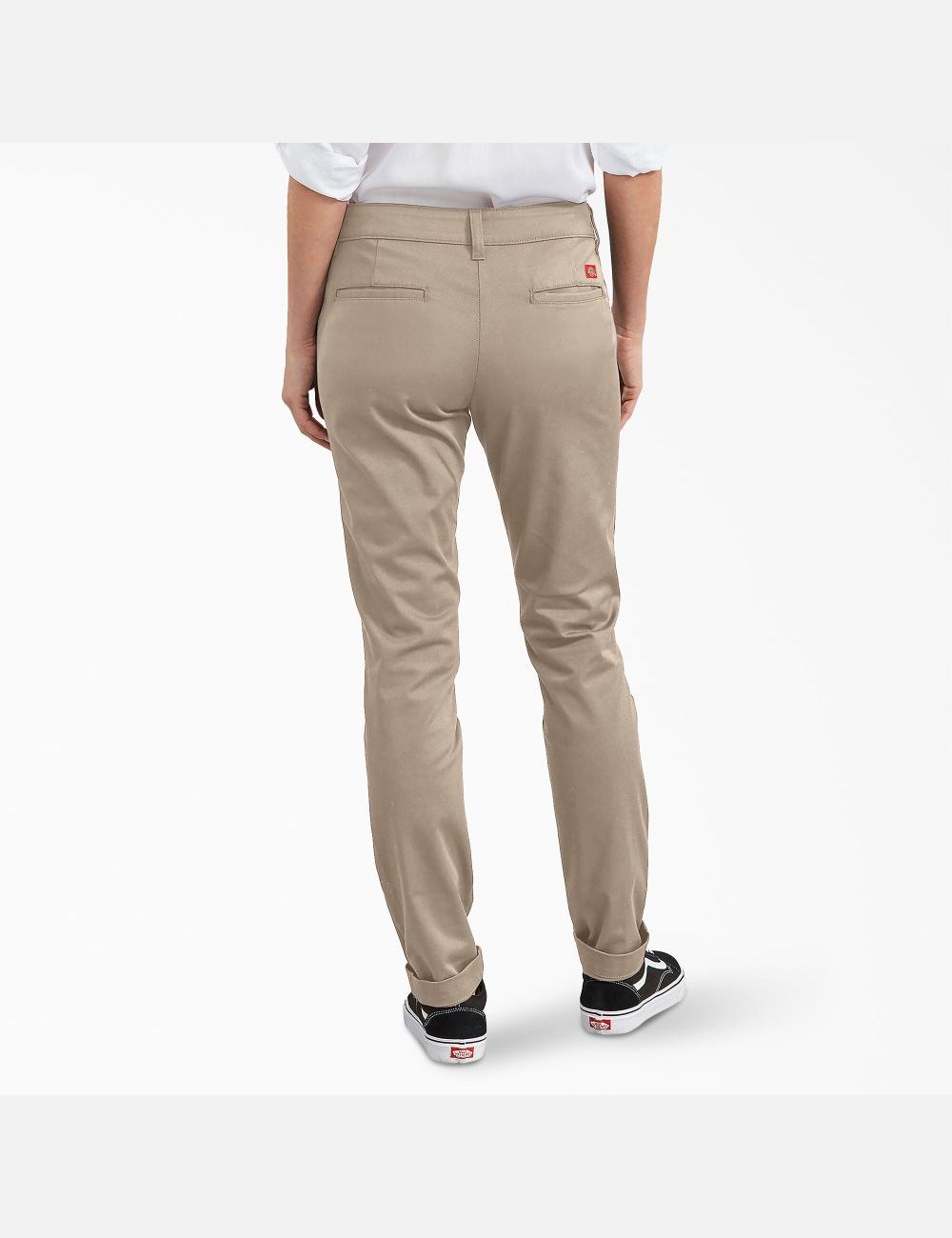 Rinsed Desert Sand Dickies Stretch Twill Pants | 812NHWQJV