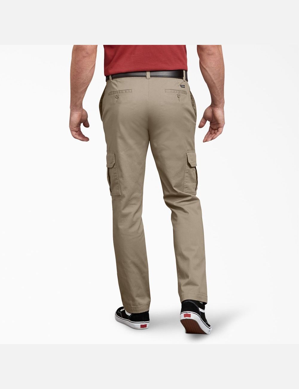 Rinsed Desert Sand Dickies X-Series Active Waist Cargo Pants | 743KTYFAO