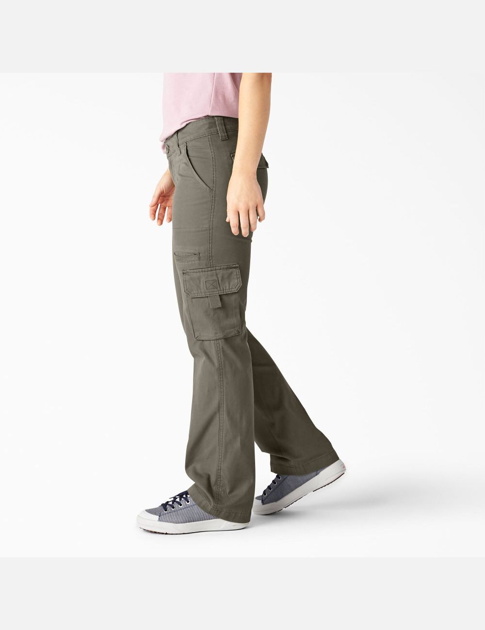 Rinsed Green Leaf Dickies Relaxed Cargo Pants | 196JTAQHI