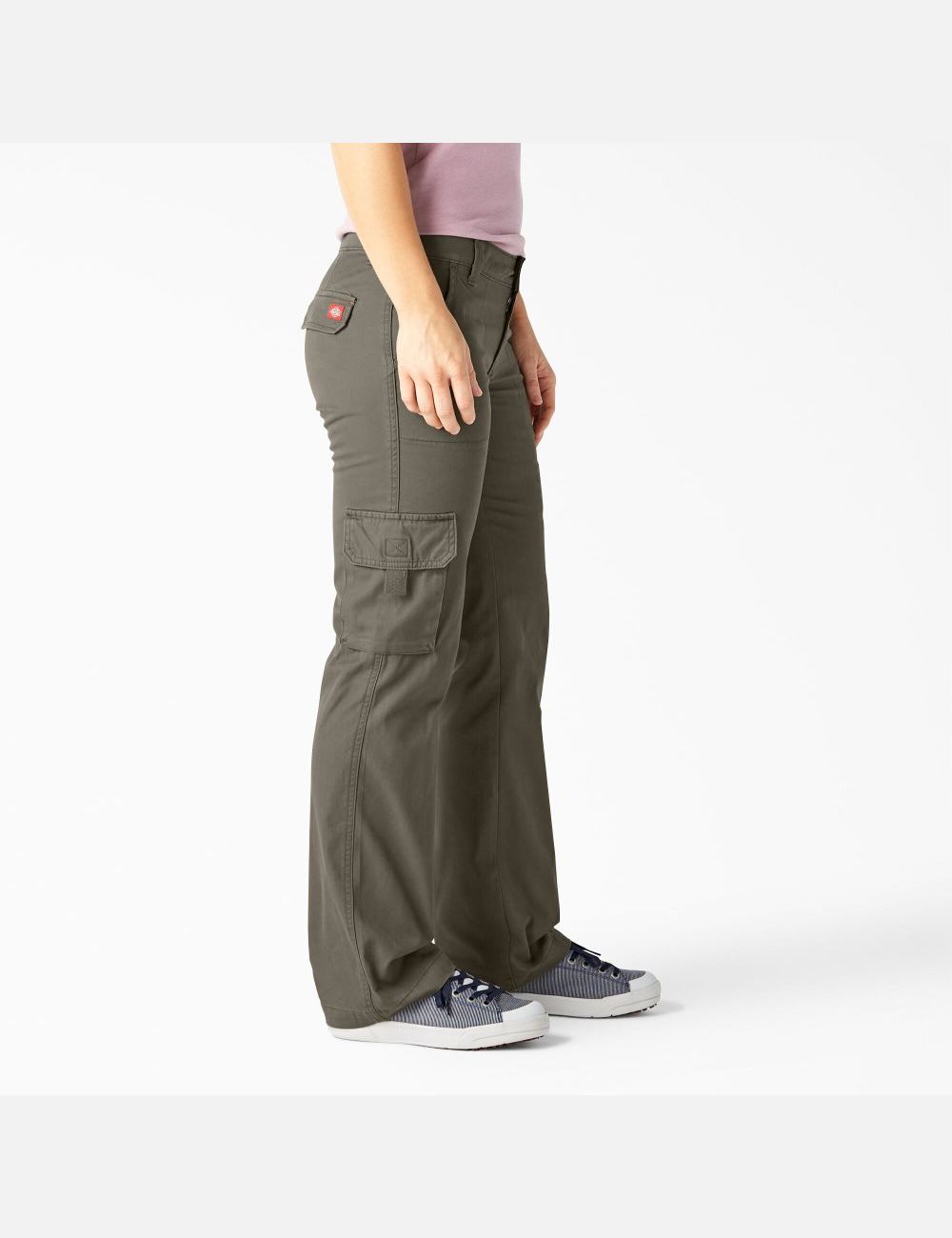 Rinsed Green Leaf Dickies Relaxed Cargo Pants | 196JTAQHI