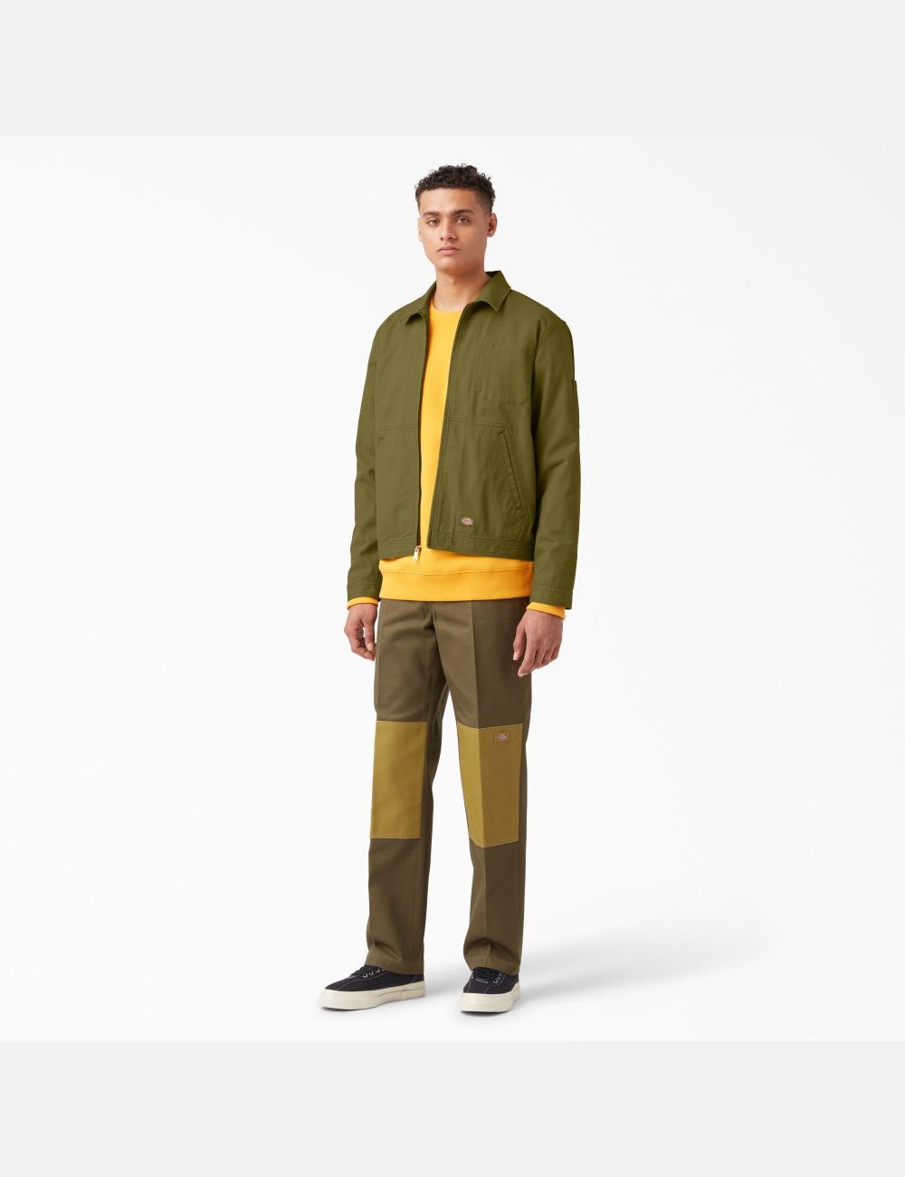 Rinsed Green Moss Dickies Sustainable Washed Eisenhower Coats & Jackets | 327RIEUBO