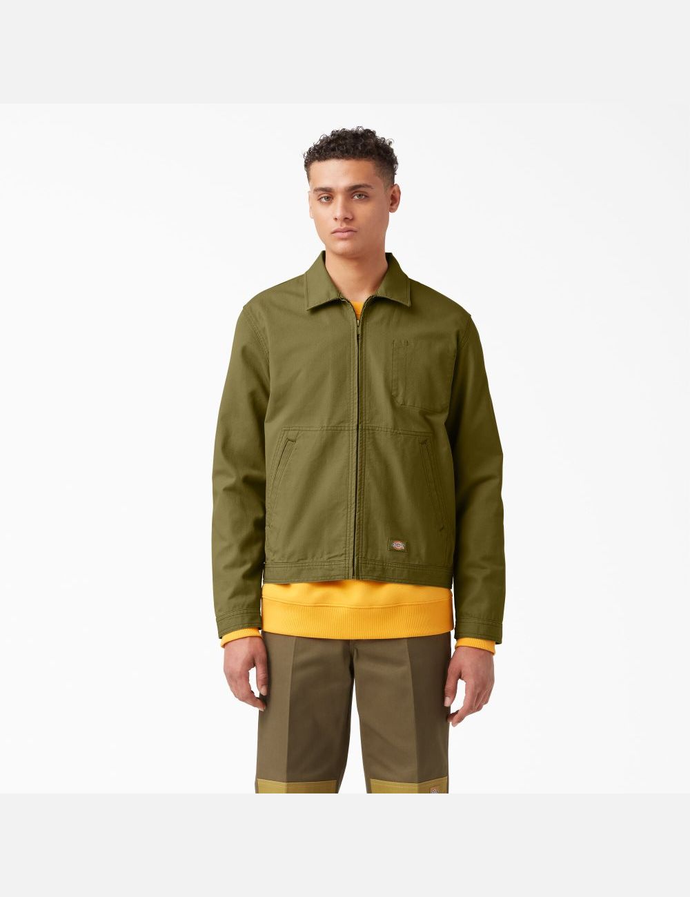 Rinsed Green Moss Dickies Sustainable Washed Eisenhower Coats & Jackets | 327RIEUBO