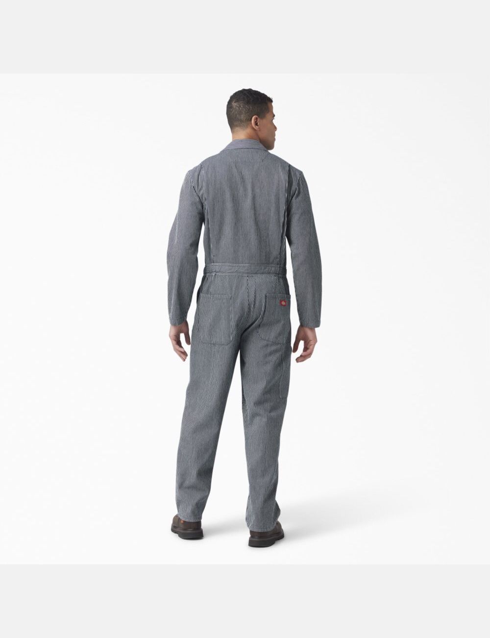 Rinsed Hickory Stripe Dickies Hickory Stripe Coveralls | 612QMHJWG