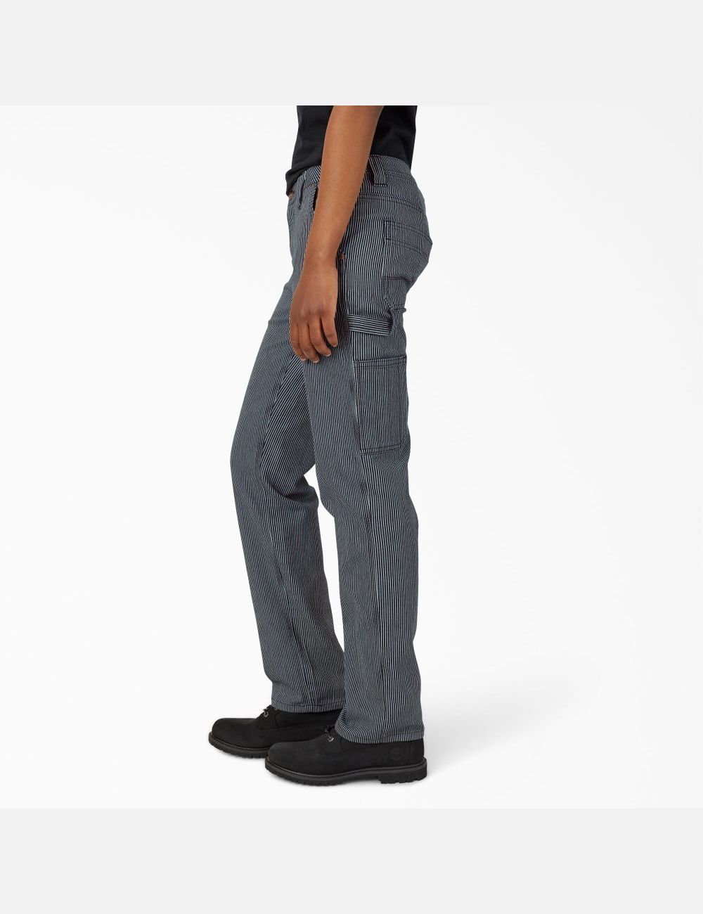 Rinsed Hickory Stripe Dickies Hickory Stripe Carpenter Pants | 978KZNDLU