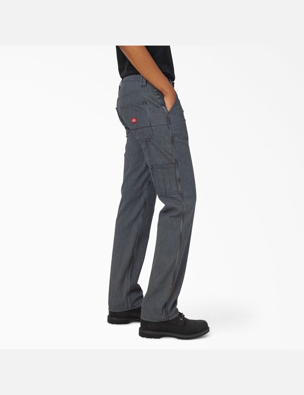 Rinsed Hickory Stripe Dickies Hickory Stripe Carpenter Pants | 978KZNDLU