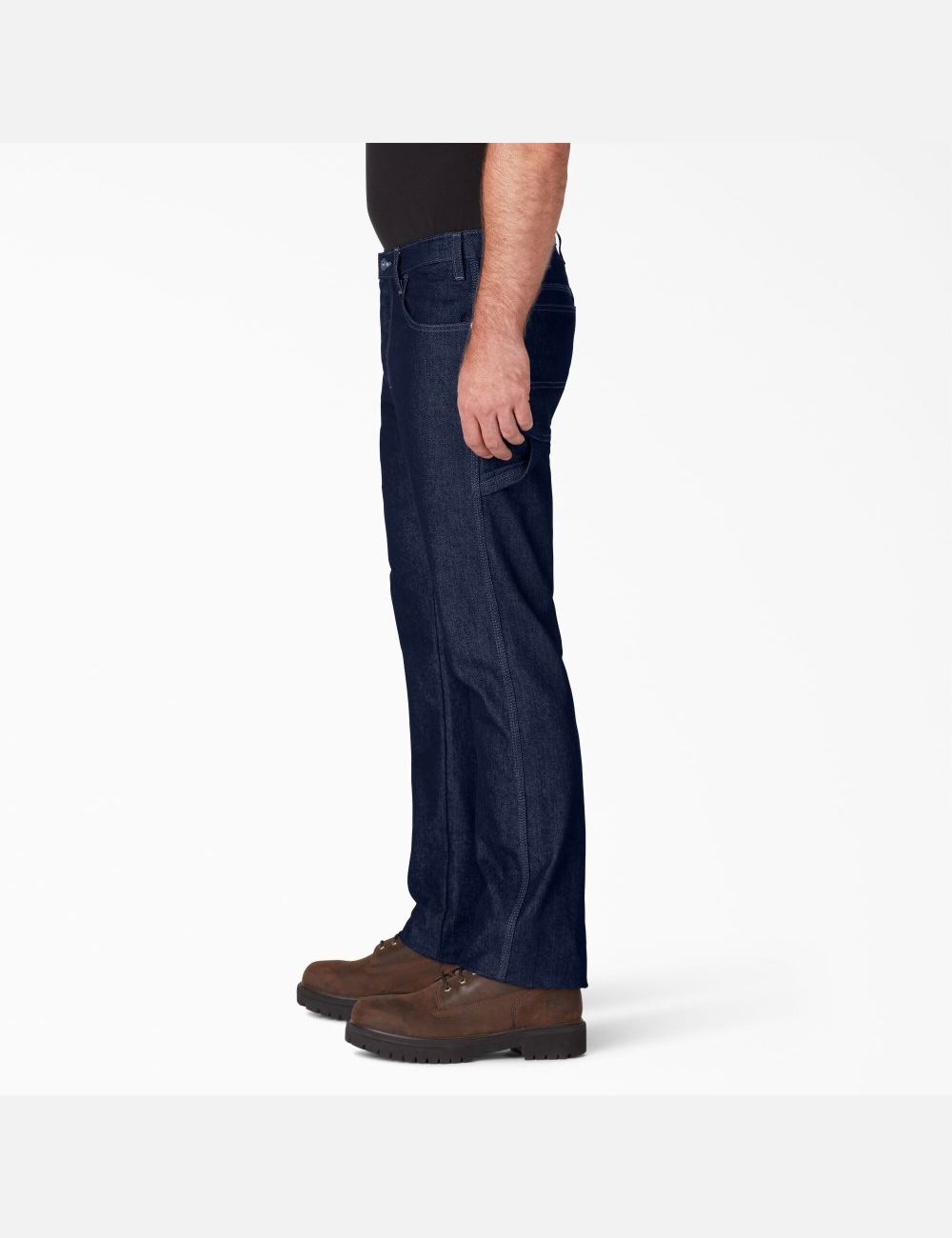 Rinsed Indigo Blue Dickies Regular Fit Straight Leg Carpenter Jeans | 178FYLORT