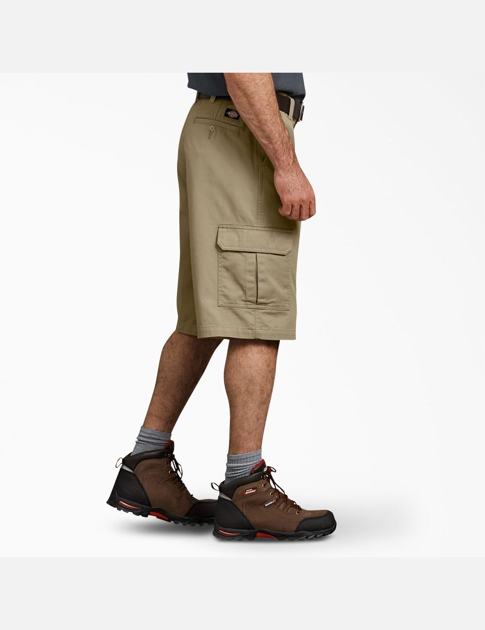 Rinsed Khaki Dickies Loose Fit Shorts | 063RWCBHE