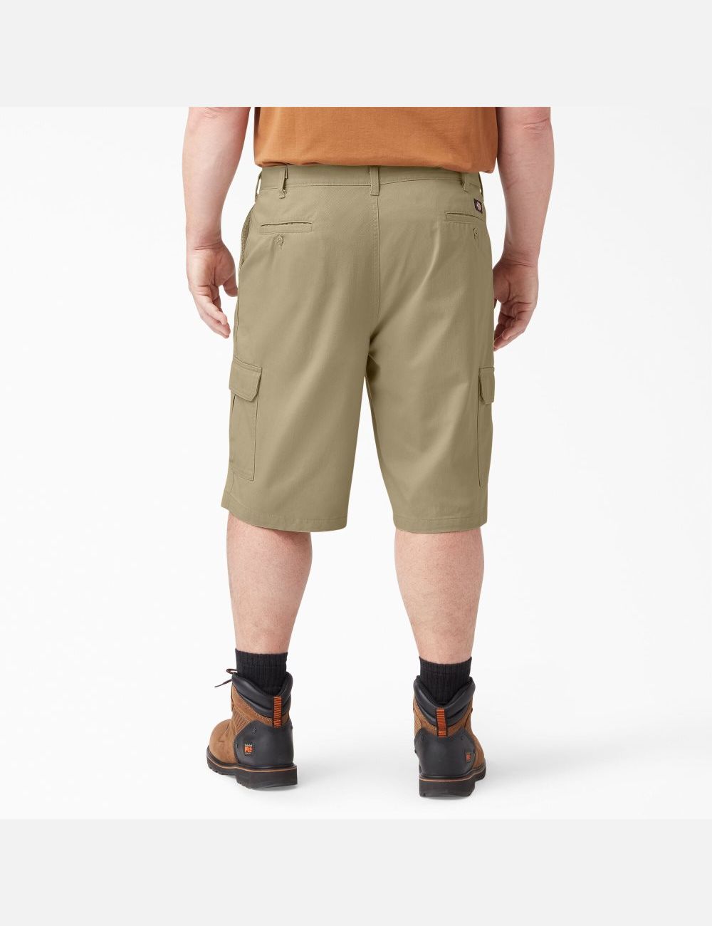 Rinsed Khaki Dickies Loose Fit Shorts | 063RWCBHE