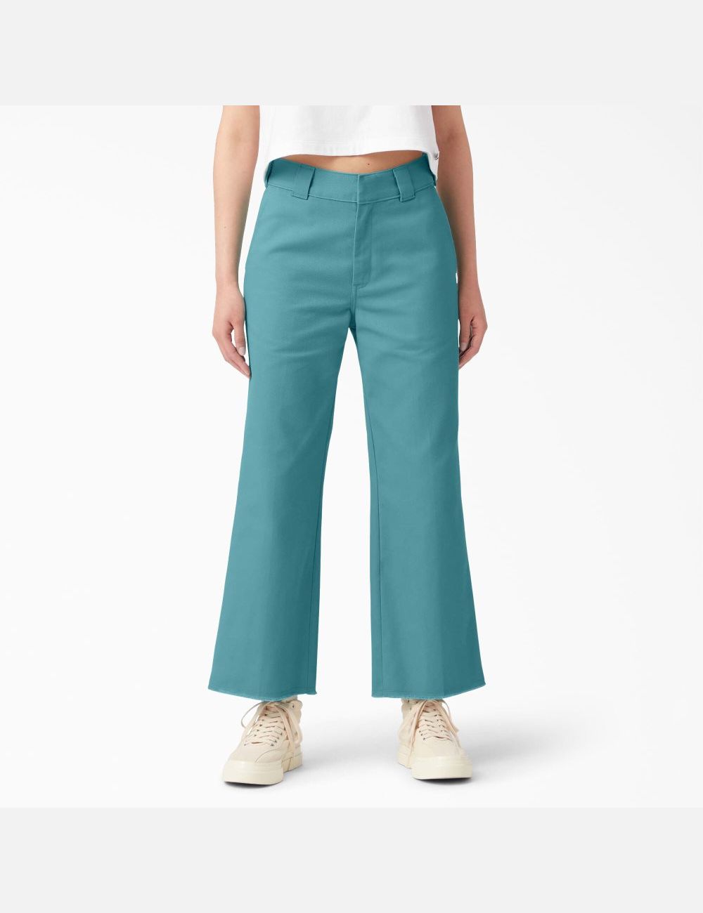 Rinsed Porcelain Dickies Twill Cropped Pants | 582IFPCYR