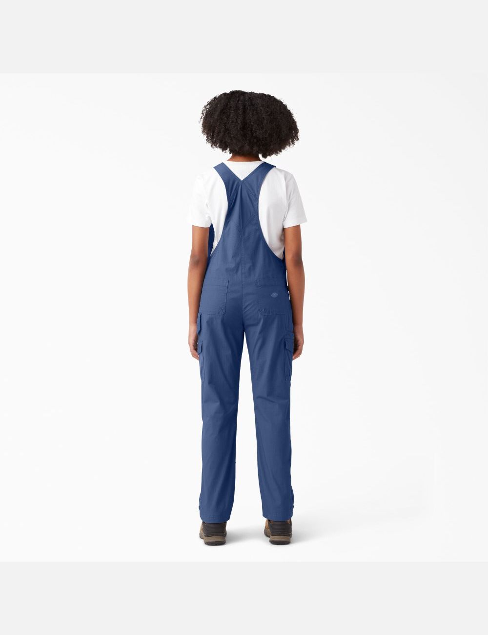 Rinsed Retro Indigo Dickies Cooling Ripstop Bib Overalls | 810AZKFBJ