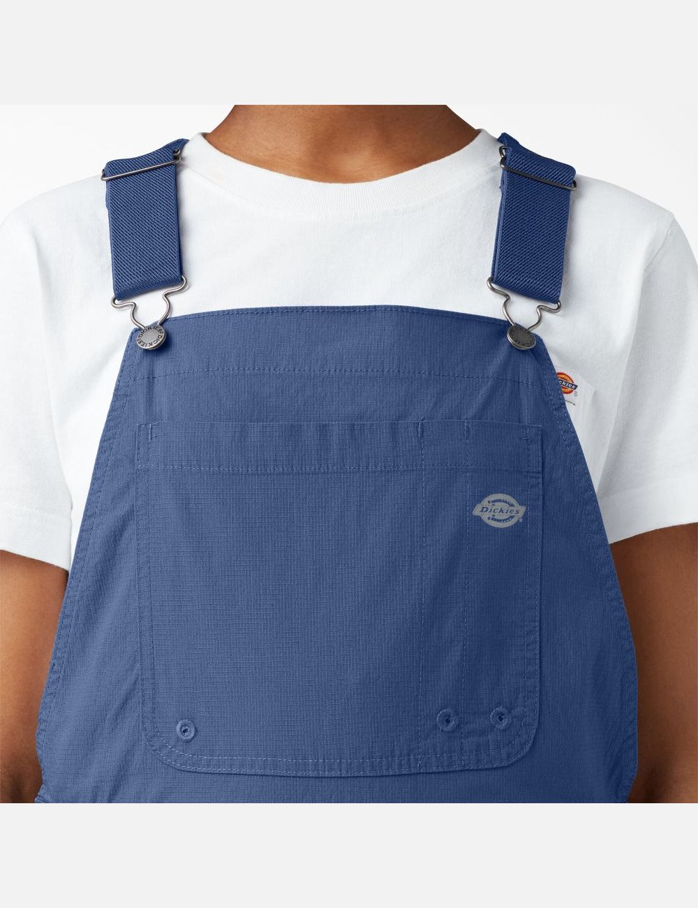 Rinsed Retro Indigo Dickies Cooling Ripstop Bib Overalls | 810AZKFBJ