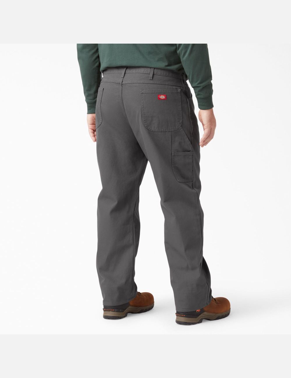 Rinsed Slate Dickies Relaxed Straight Leg Heavyweight Duck Carpenter Pants | 362JYIGRV