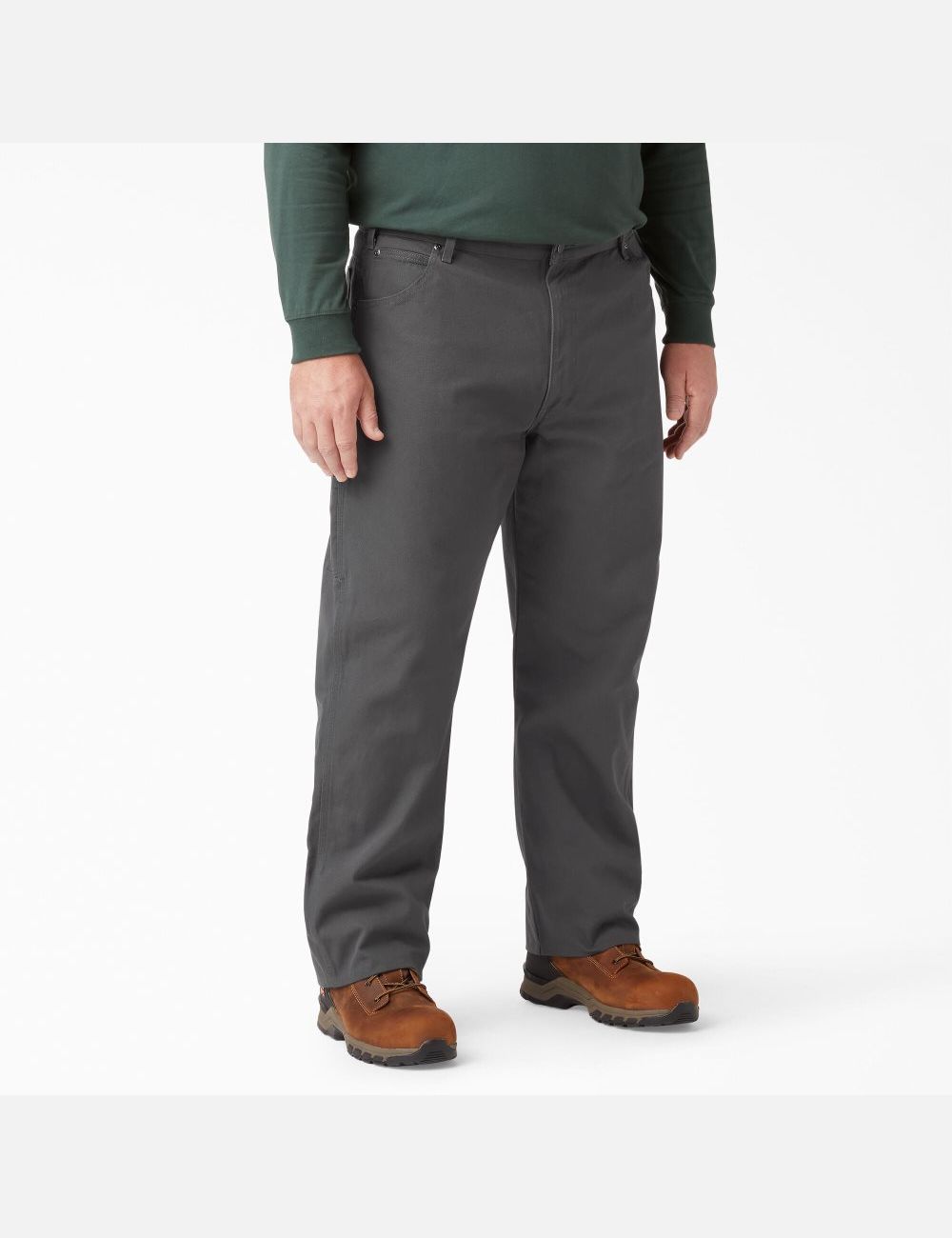 Rinsed Slate Dickies Relaxed Straight Leg Heavyweight Duck Pants | 562KOLTND