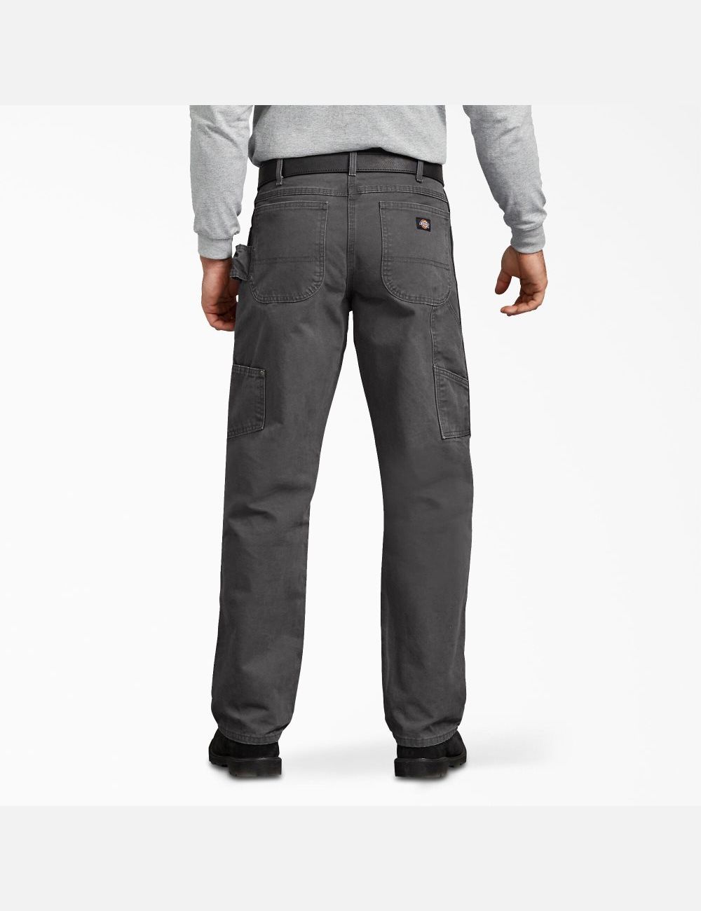 Rinsed Slate Dickies Relaxed Straight Leg Sanded Duck Carpenter Pants | 920AFXUGJ