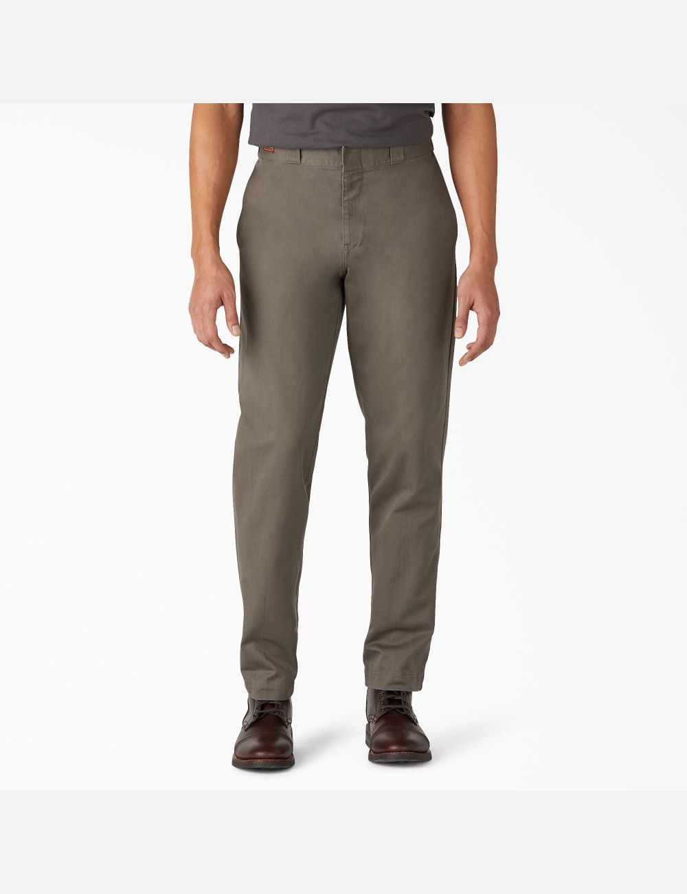 Rinsed Steel Grey Dickies 1922 Twill Pants | 719JAZROU