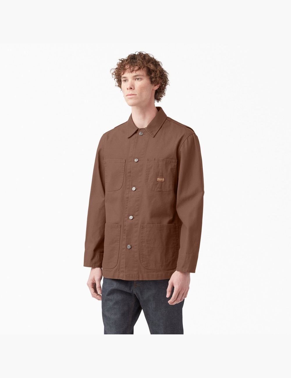 Rinsed Timber Brown Dickies 1922 Duck Chore Coats & Jackets | 875PZOYUA