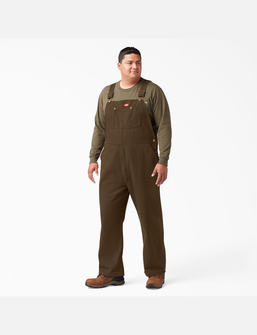 Rinsed Timber Brown Dickies Classic Coveralls & Overalls | 103VBQEGI